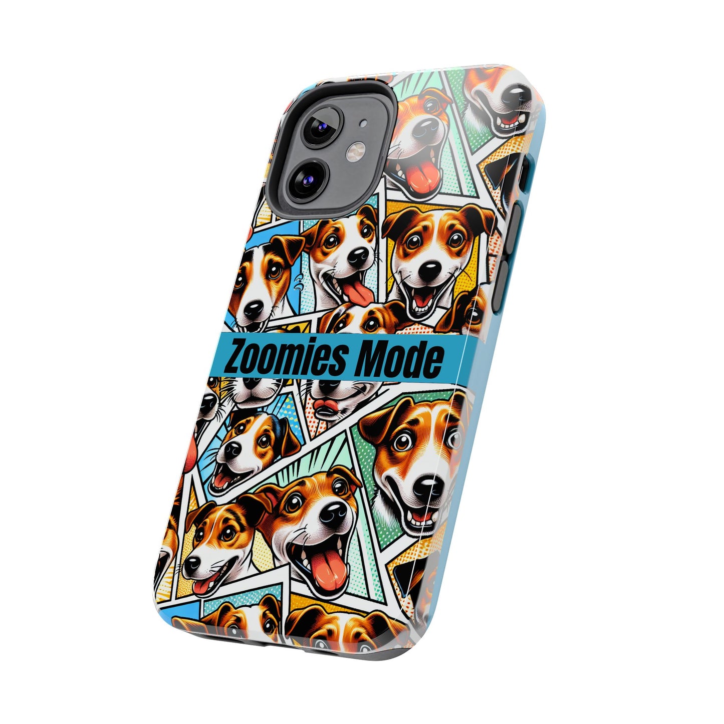 Zoomies Mode Jack Russell Tough Phone Case - Fun Dog Design Case for iPhone