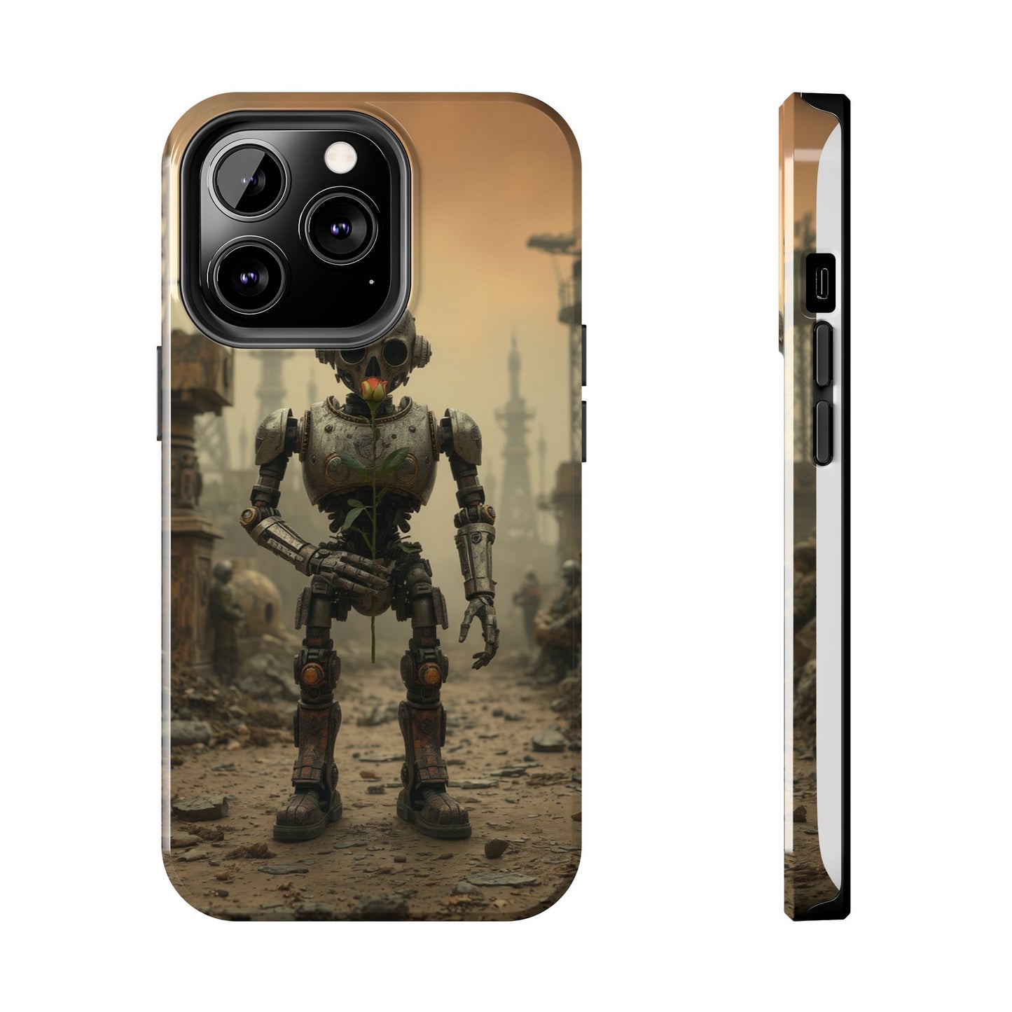 Robotic Sentinel Tough Phone Case - Durable Protector for Sci-Fi Lovers