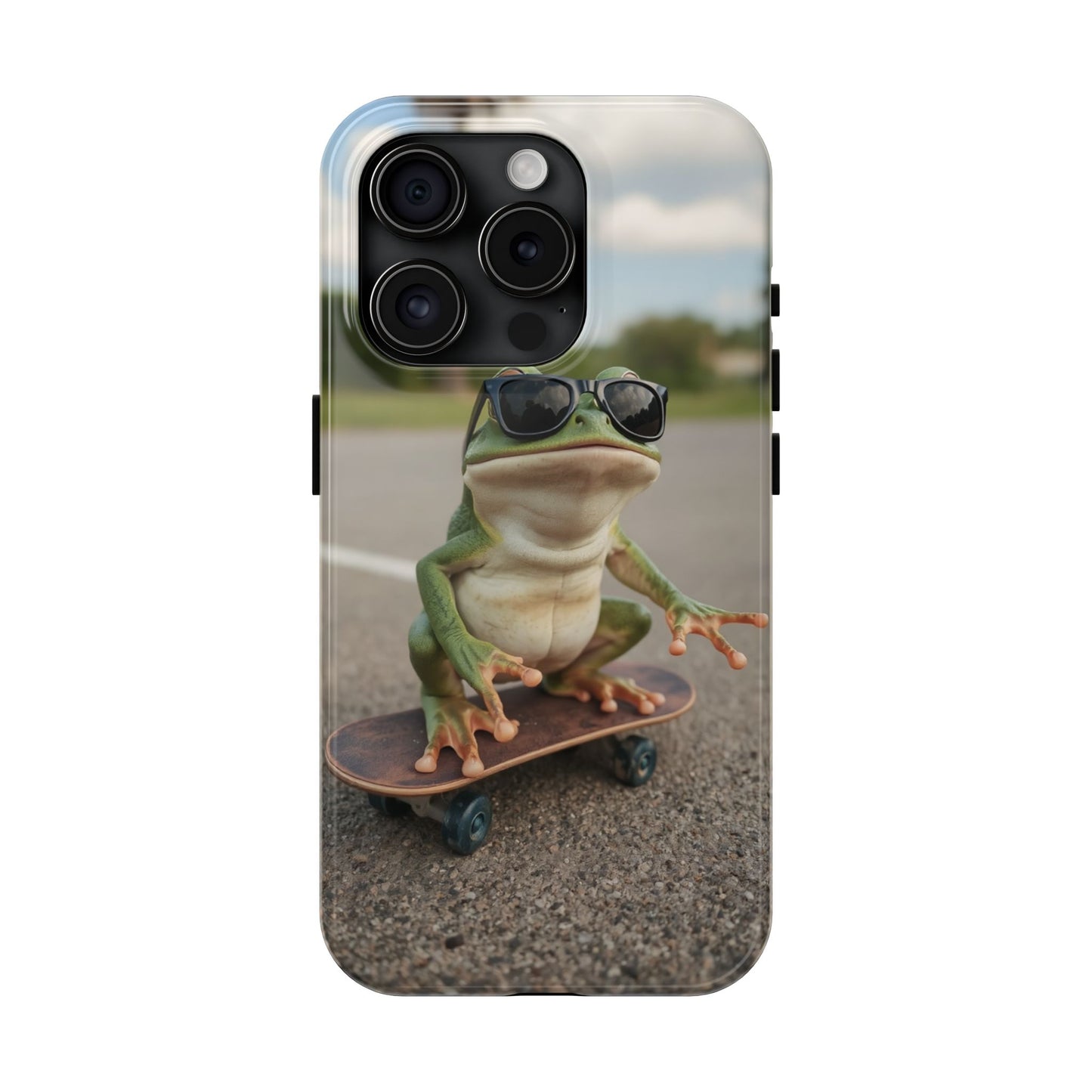 Cool Frog Skateboard Phone Case - Tough and Stylish Protection