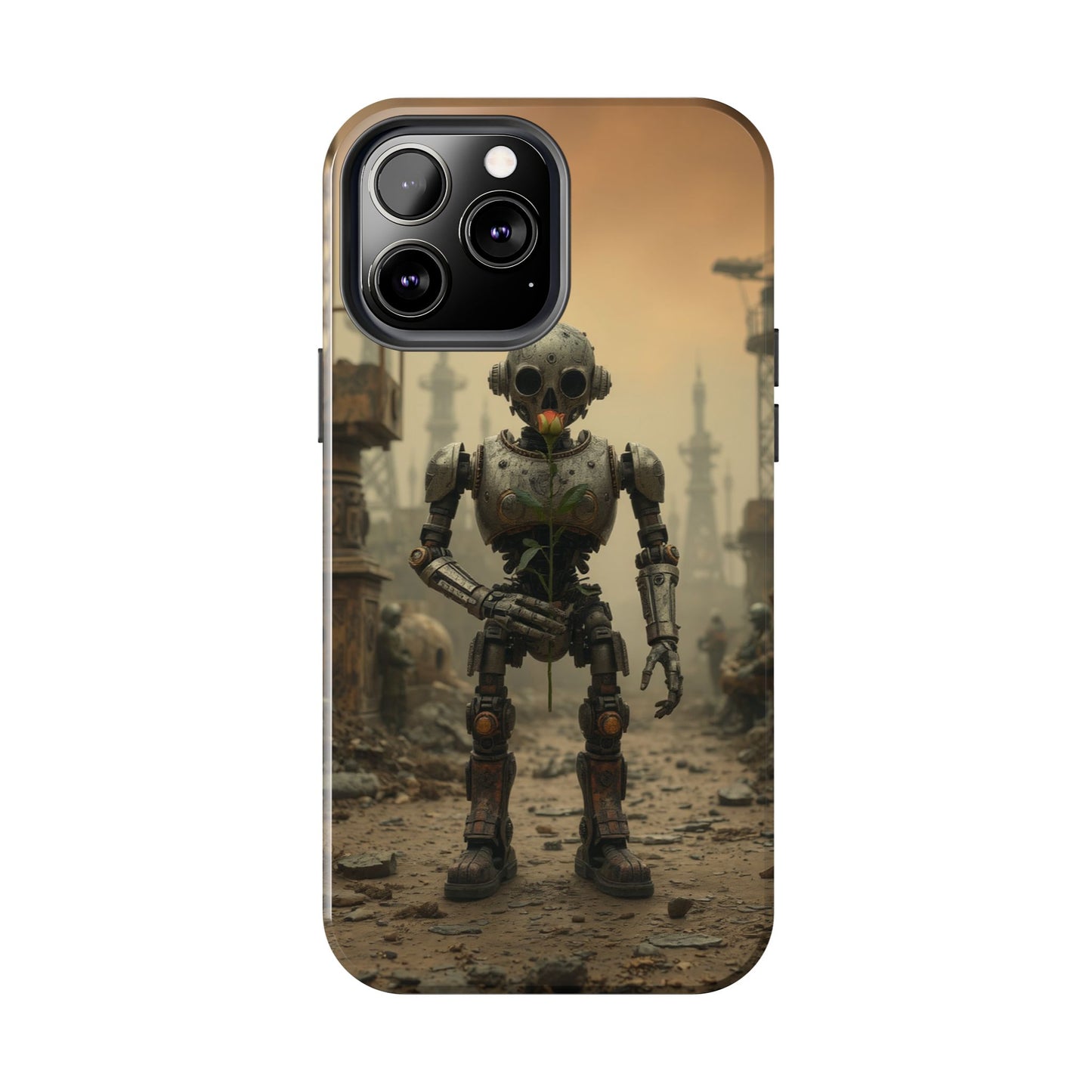 Robotic Sentinel Tough Phone Case - Durable Protector for Sci-Fi Lovers