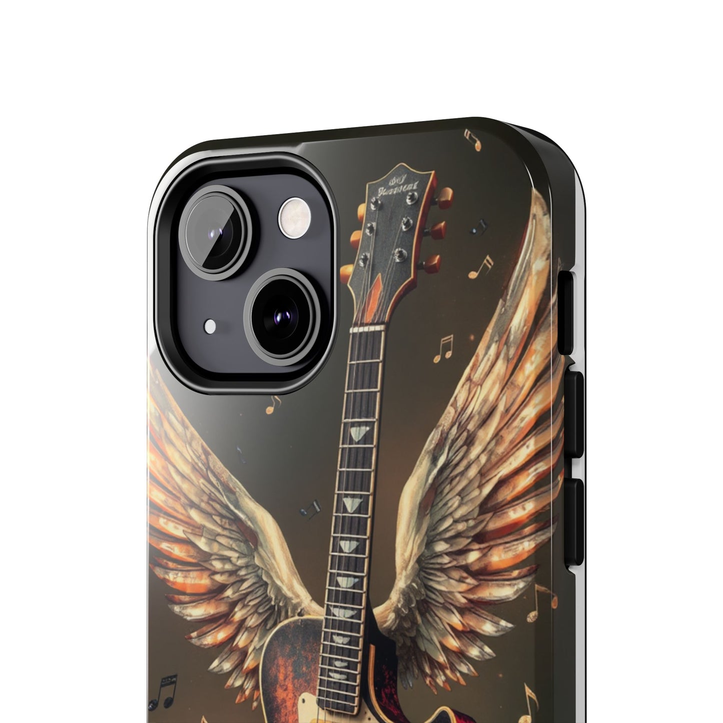 Inspirational Guitar Wing Phone Case - Tough Protection for Music Lovers