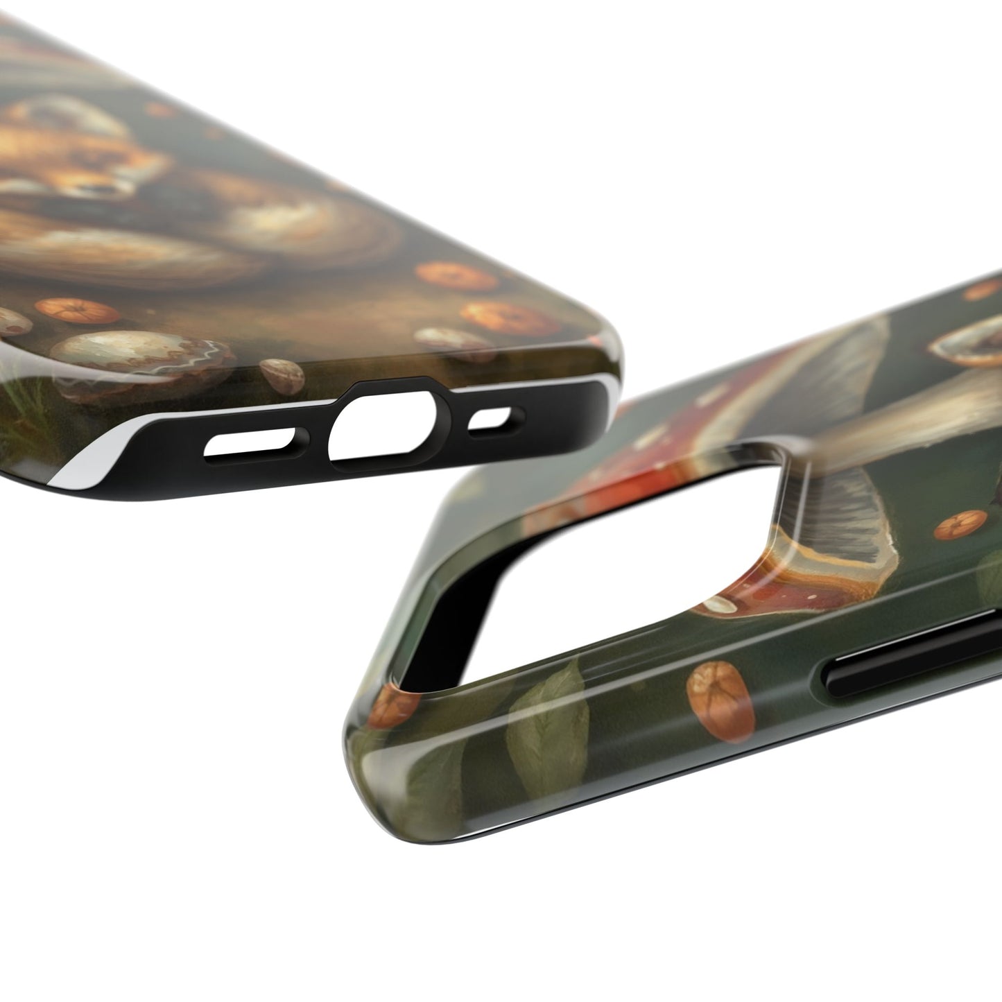 Cute Fox & Mushroom Phone Case - Tough Protective Cover