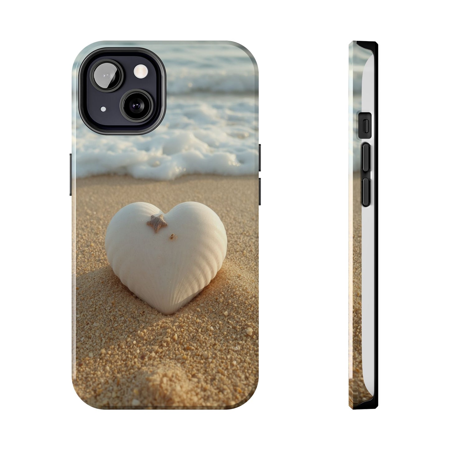Heart Seashell Tough Phone Case for iPhone