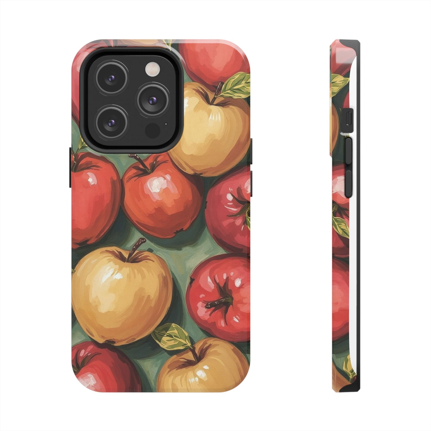 Colorful Painted Apples Art Tough Phone Case - Durable & Stylish Protection - for iPhone