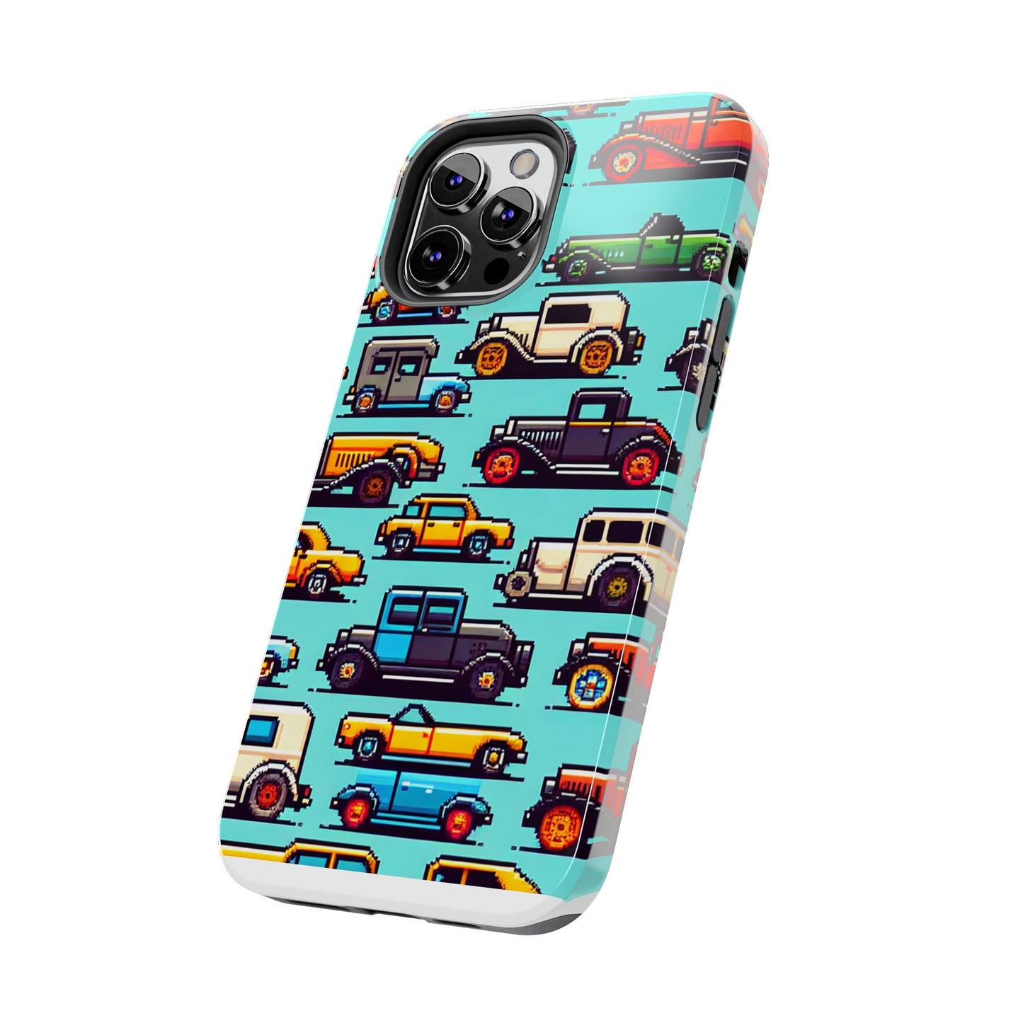 Retro Car Pixel Art Tough Phone Case - Durable & Stylish Protection - for iPhone