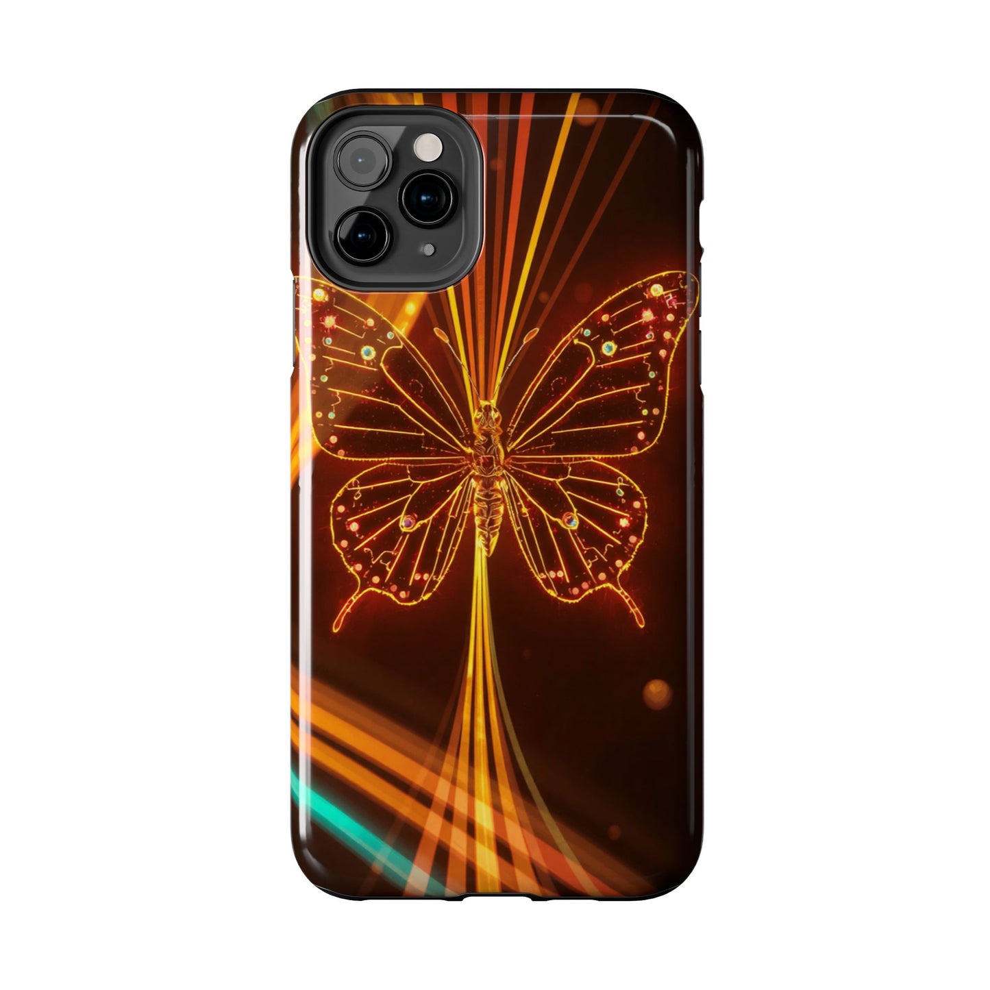 Elegant Butterfly Tough Phone Case - Stylish Protection for Nature Lovers