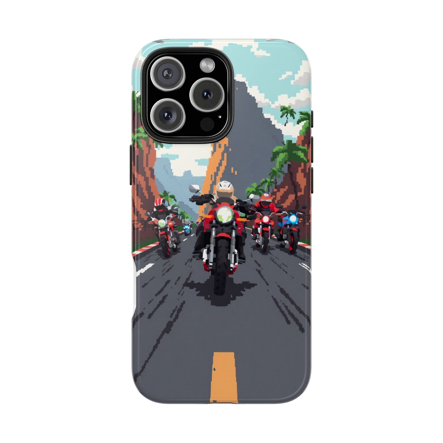 Retro Biker Tough Phone Case - Perfect for Motorcycle Lovers