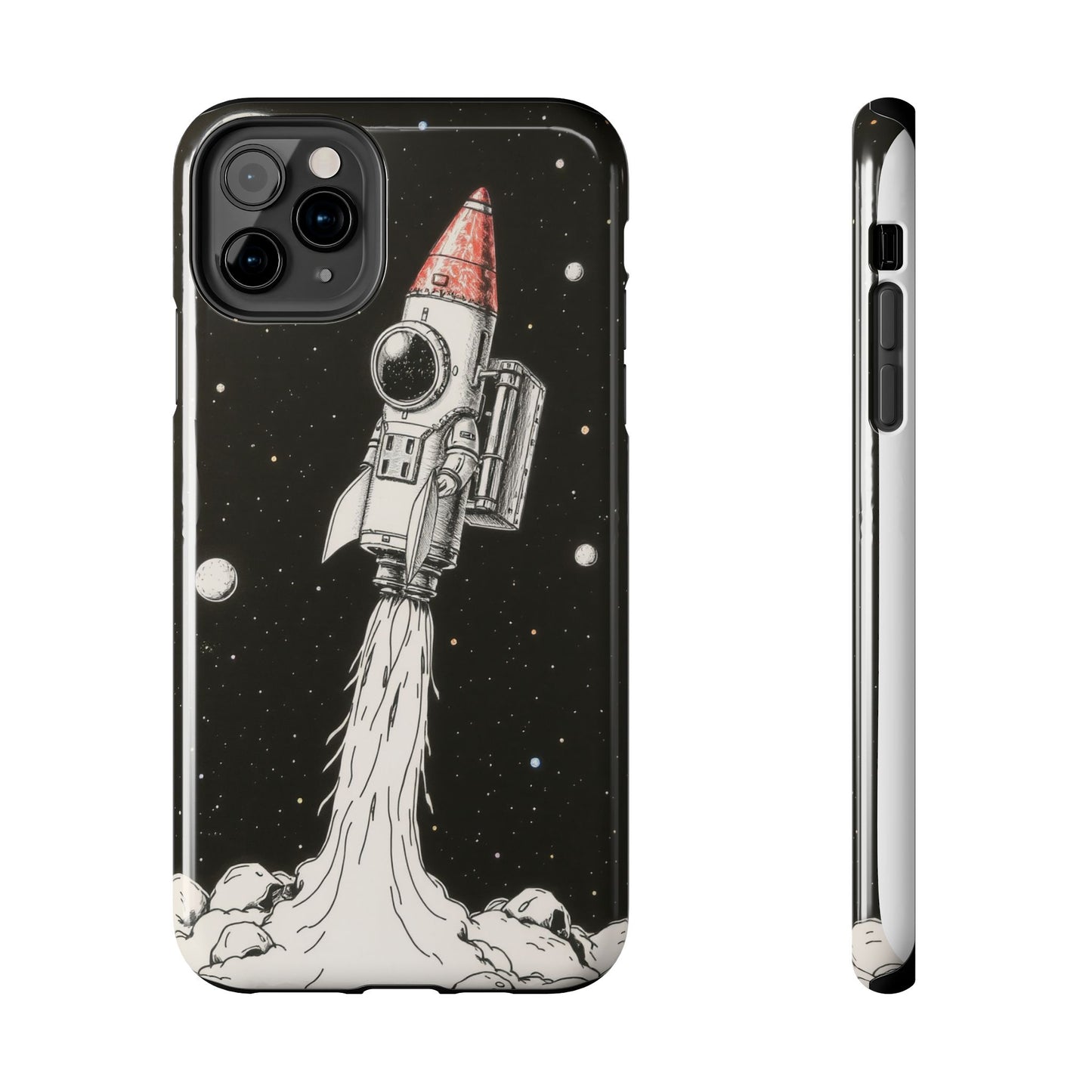 Cool Tough Phone Case for iPhone - Astro-Rocket Bond