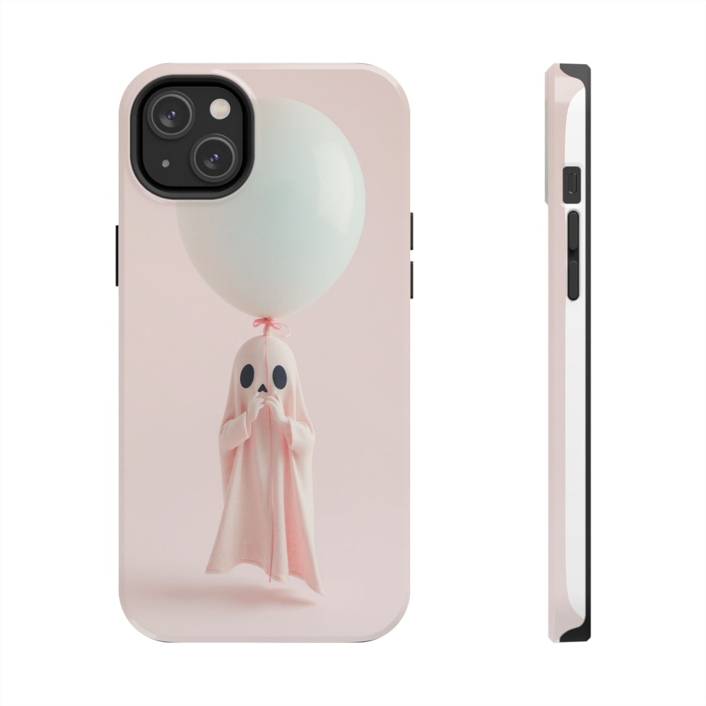 Cute Ghost Phone Case with Balloon - Tough Protection for Spooky Vibes
