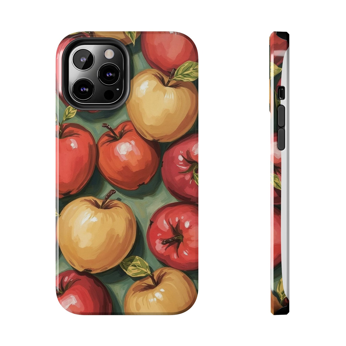 Colorful Painted Apples Art Tough Phone Case - Durable & Stylish Protection - for iPhone