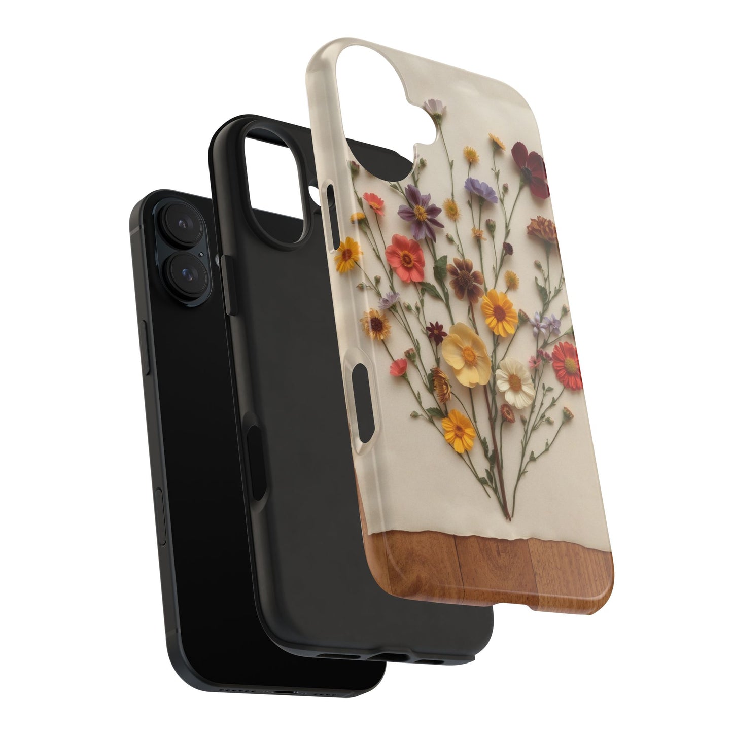 Floral Tough Phone Case - Durable Protection with Nature-Inspired Design