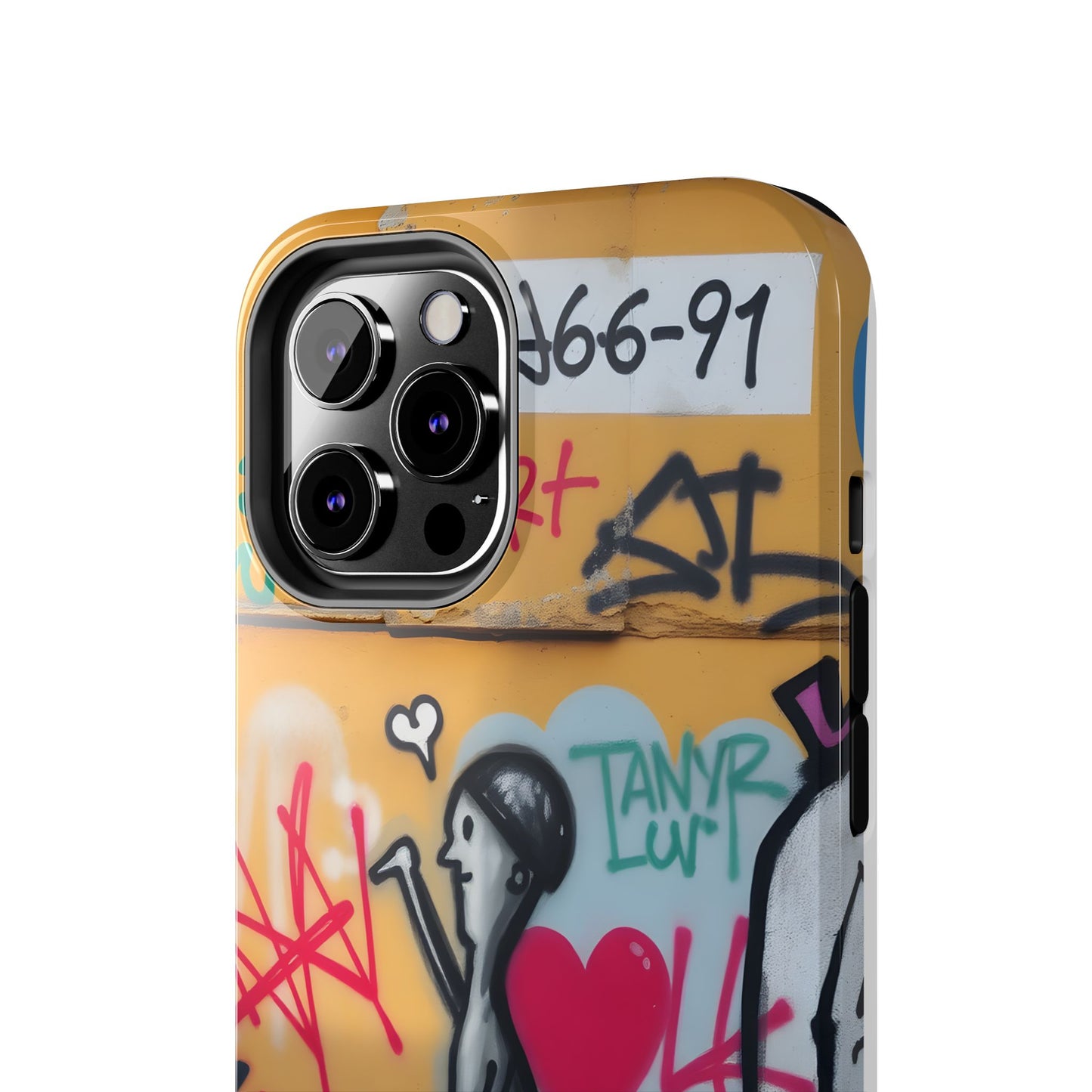 Urban Cupid Graffiti Tough Phone Case - Durable Protection with Street Art Vibe - for iPhone
