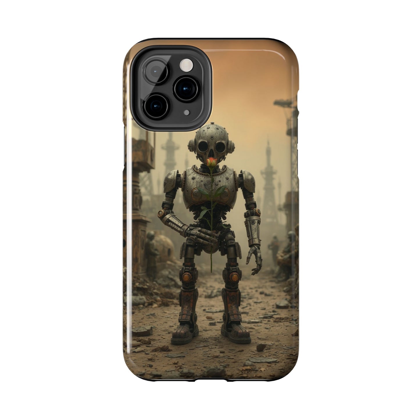 Robotic Sentinel Tough Phone Case - Durable Protector for Sci-Fi Lovers