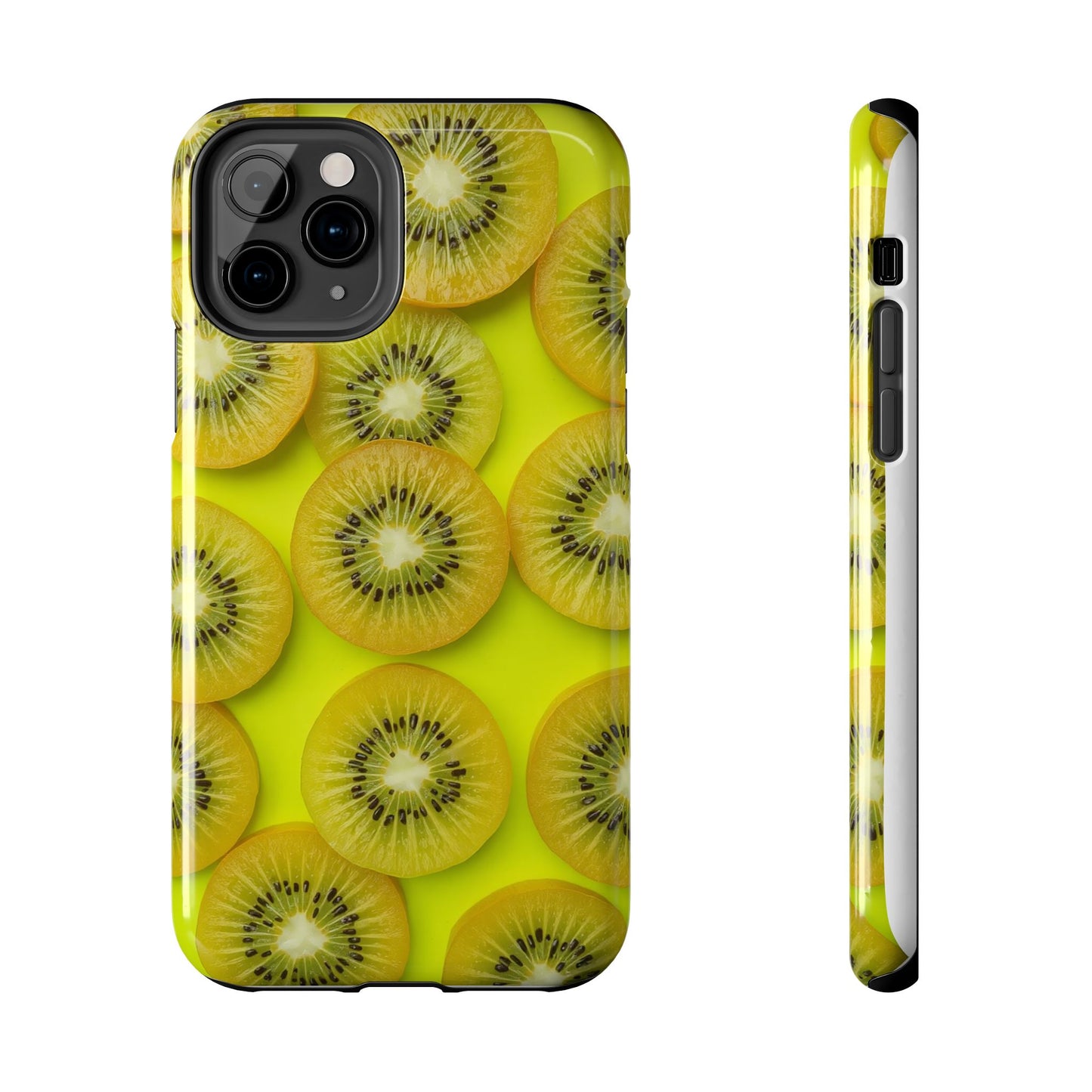 Vibrant Kiwi Tough Phone Case - Bright Yellow Design for Fruit Lovers