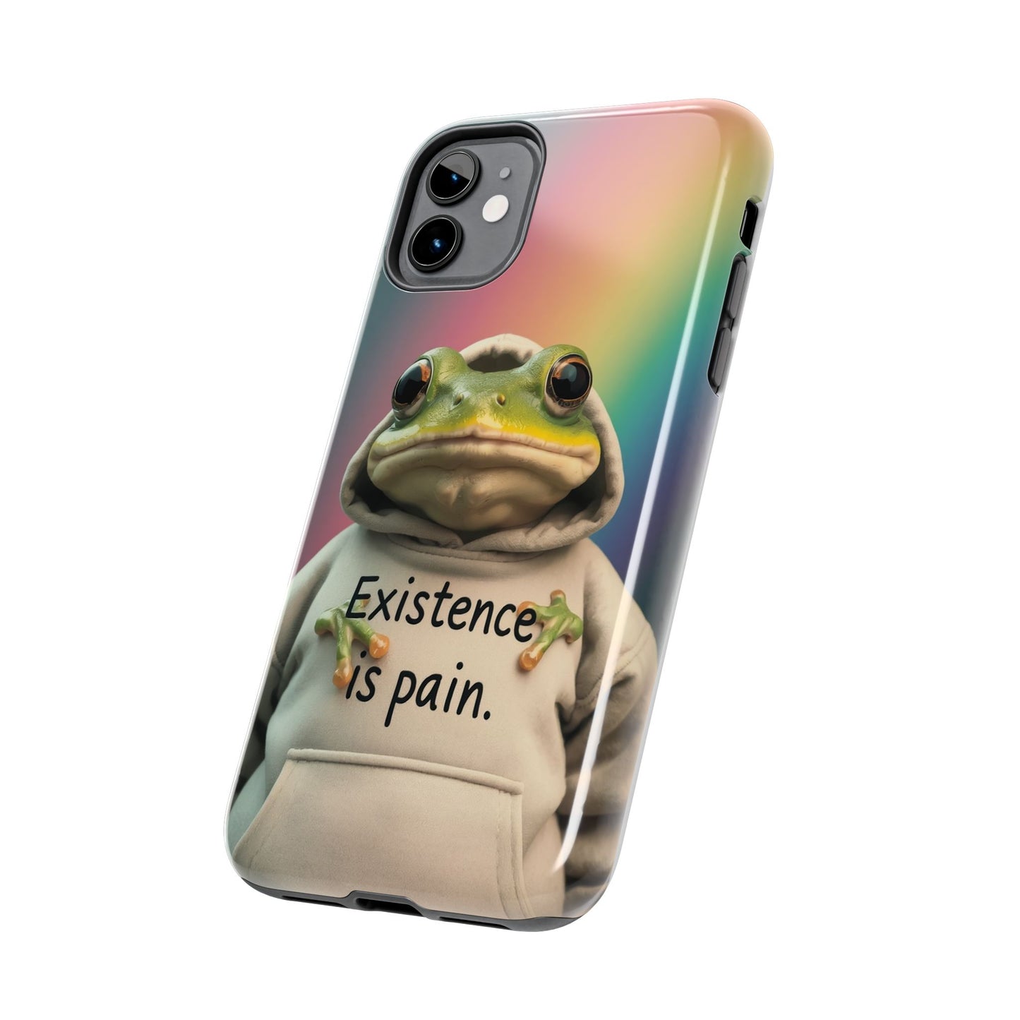 Existence is Pain Frog Phone Case - Tough & Stylish