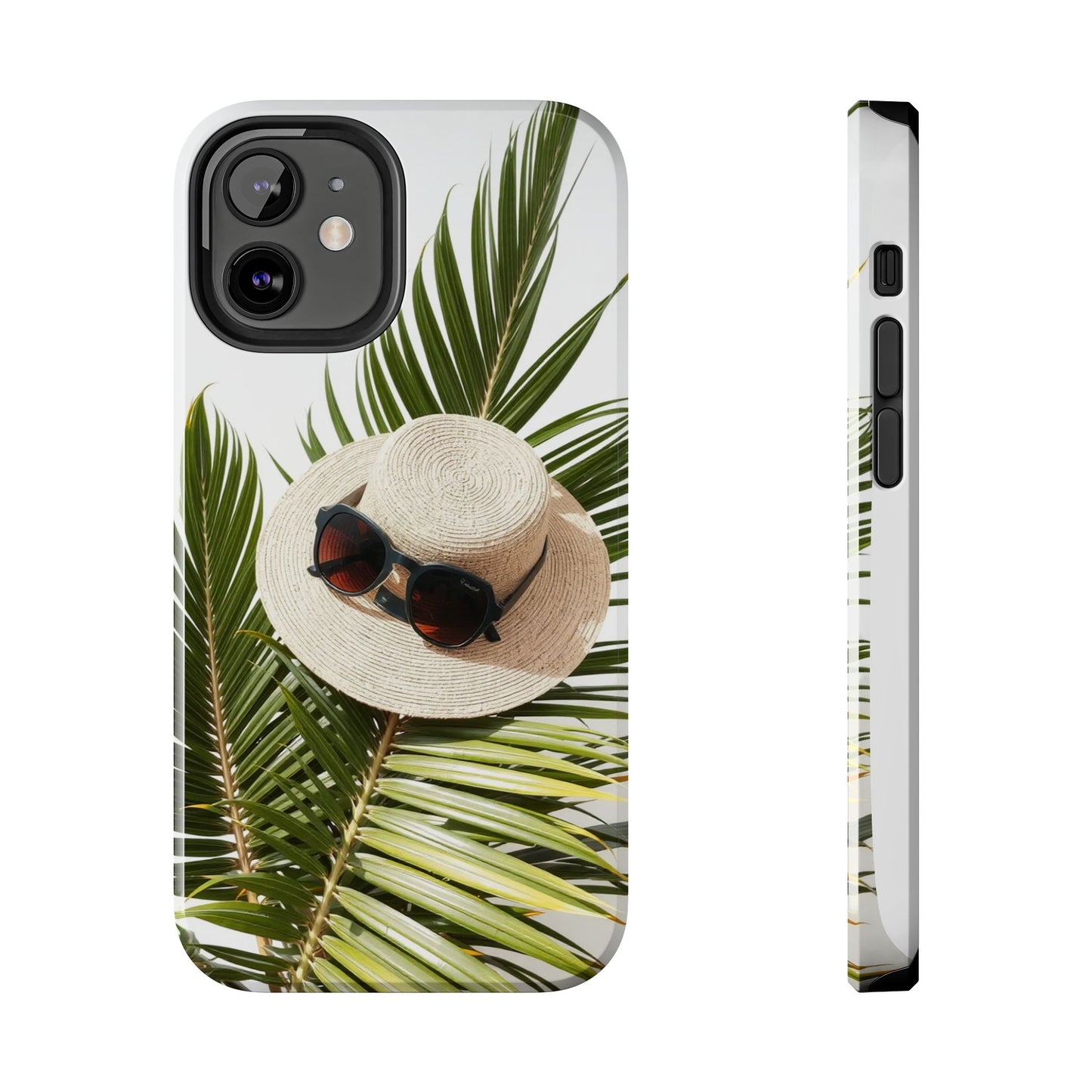 Tropical Phone Case - Summer Vibes with Hat & Sunglasses Design