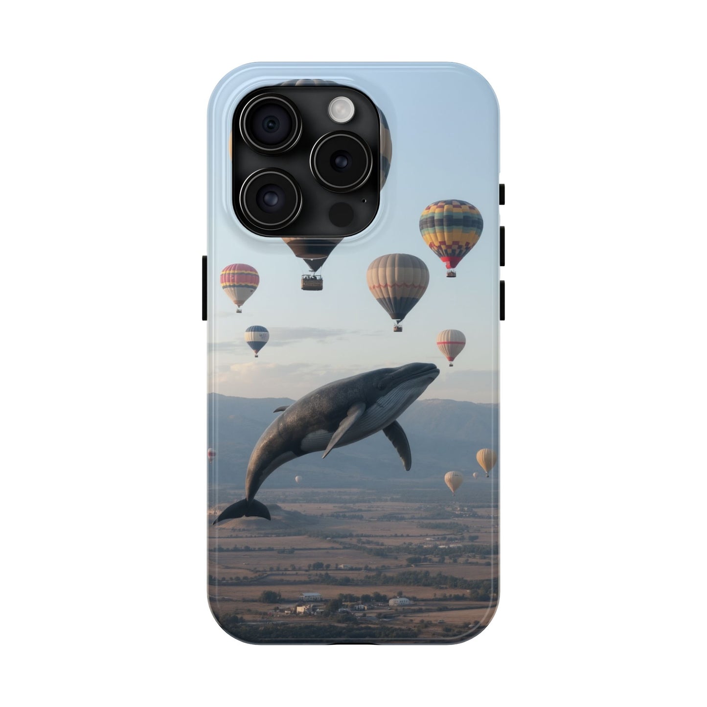 Whale Hot Air Balloon Tough Phone Case - Adventure & Nature Lovers