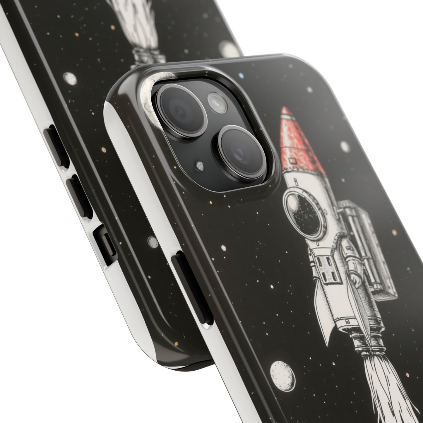 Cool Tough Phone Case for iPhone - Astro-Rocket Bond