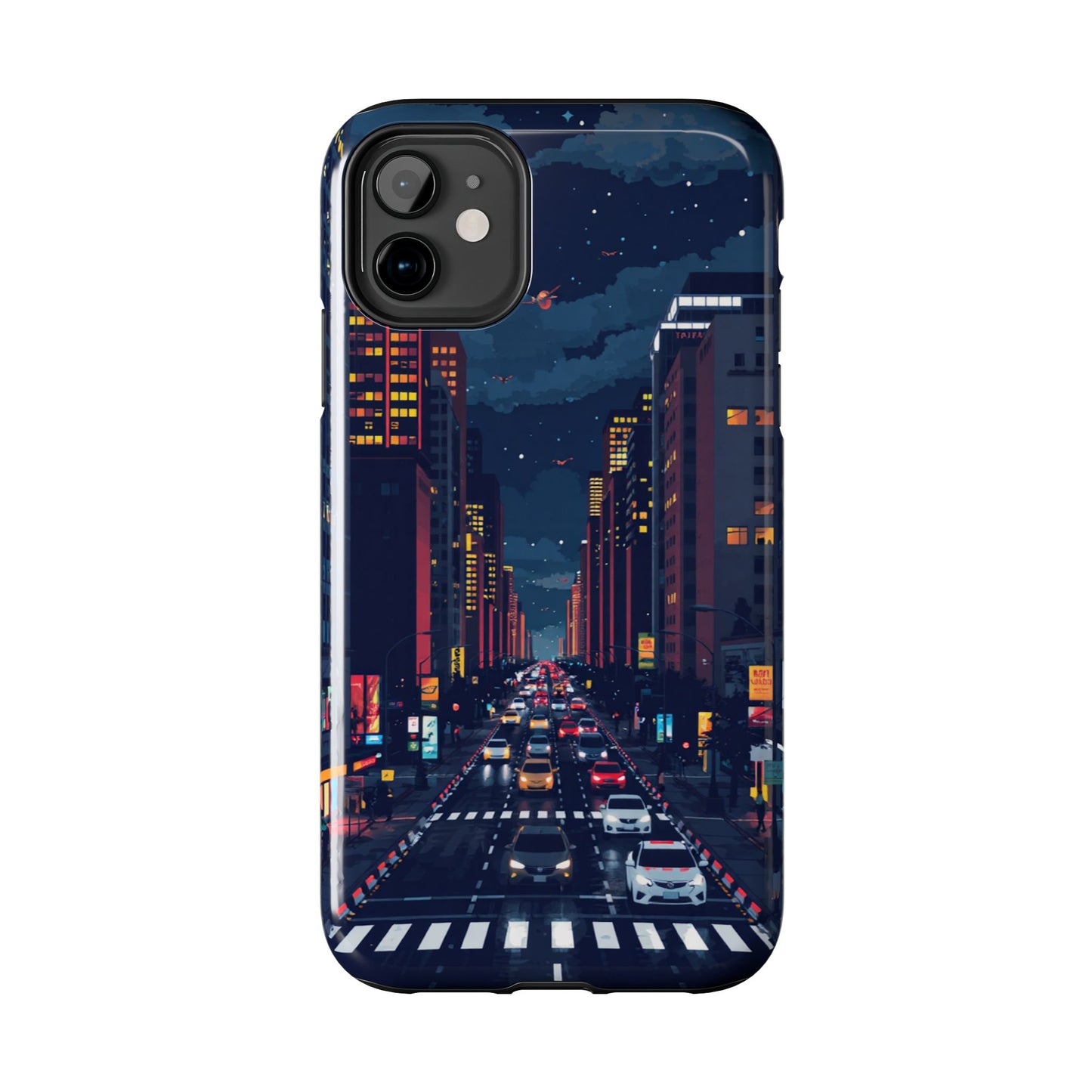 Urban Nightlife Tough Phone Case - Durable & Stylish Protection