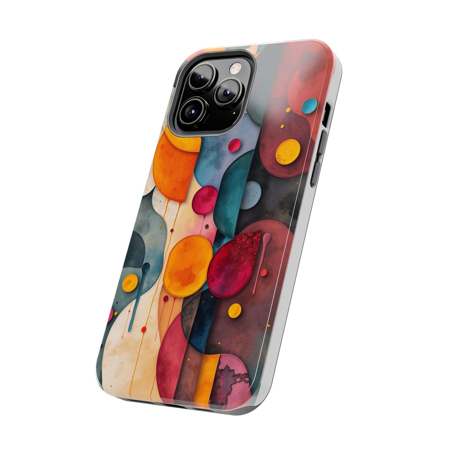 Artistic Tough Phone Cases - Colorful Abstract Design for Trendy Protection - for iPhone