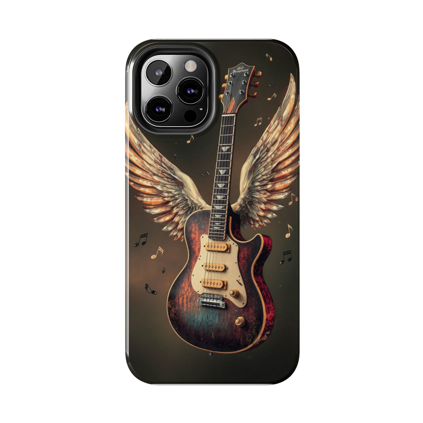 Inspirational Guitar Wing Phone Case - Tough Protection for Music Lovers