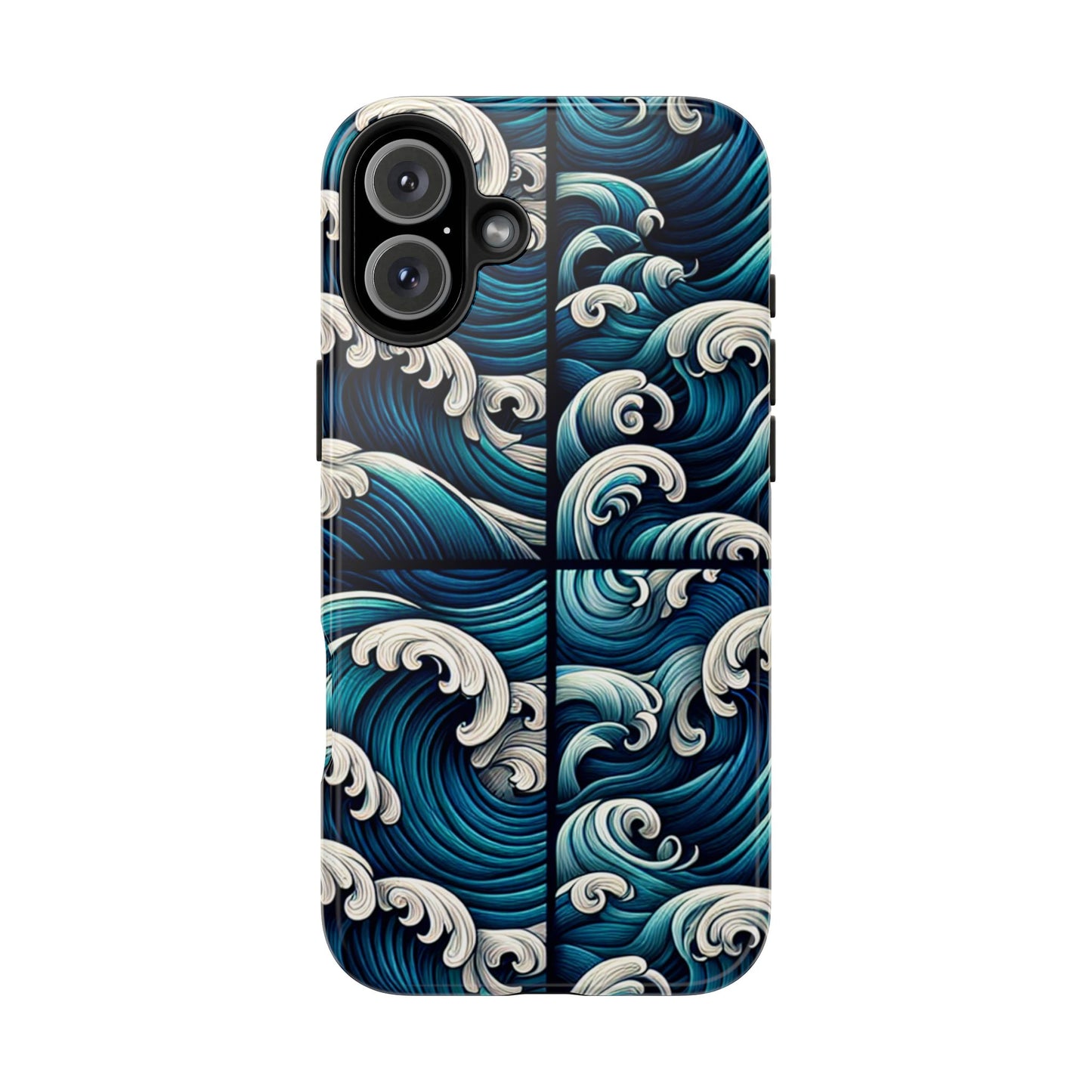 Ocean Waves Tough Phone Case - Durable Protection with Artistic Design - for iPhone