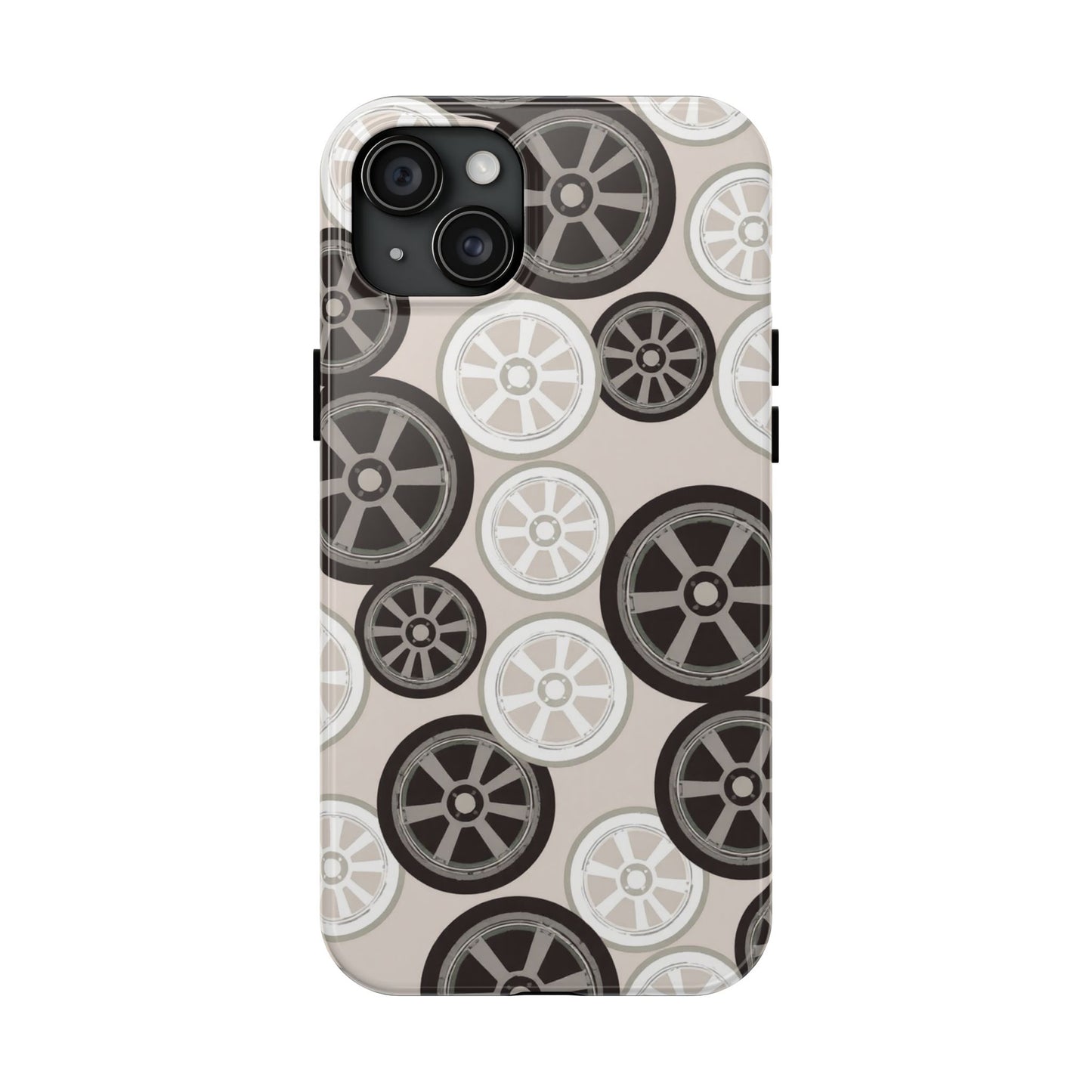 Racing Wheel Design Tough Phone Case – Durable Protection for Automotive Enthusiasts