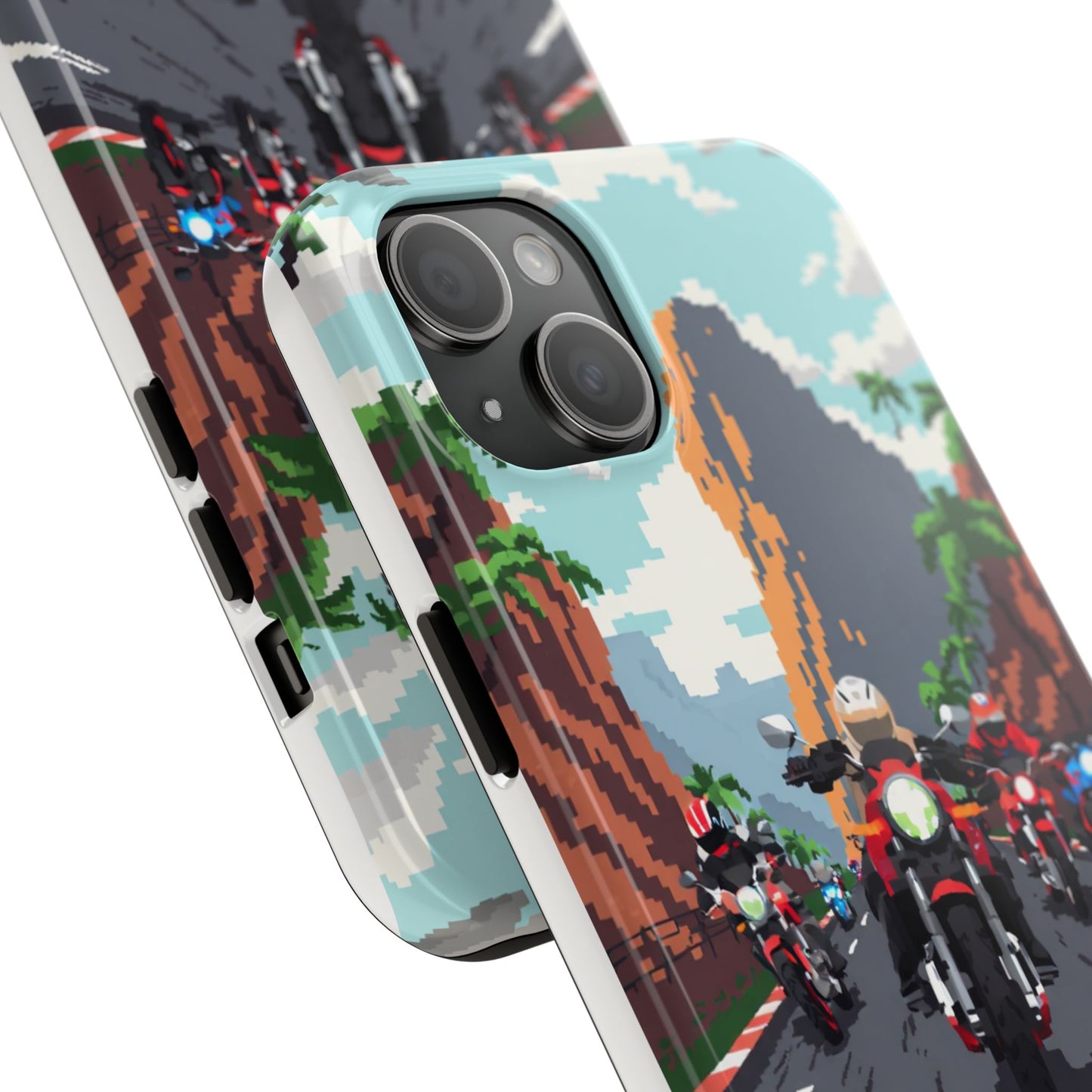 Retro Biker Tough Phone Case - Perfect for Motorcycle Lovers
