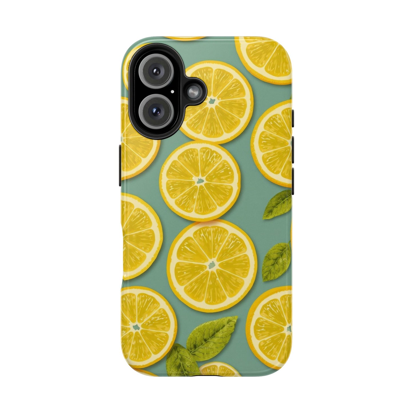 Tough Lemon Pattern Phone Case - Vibrant Citrus Design for Summer Vibes - for iPhone
