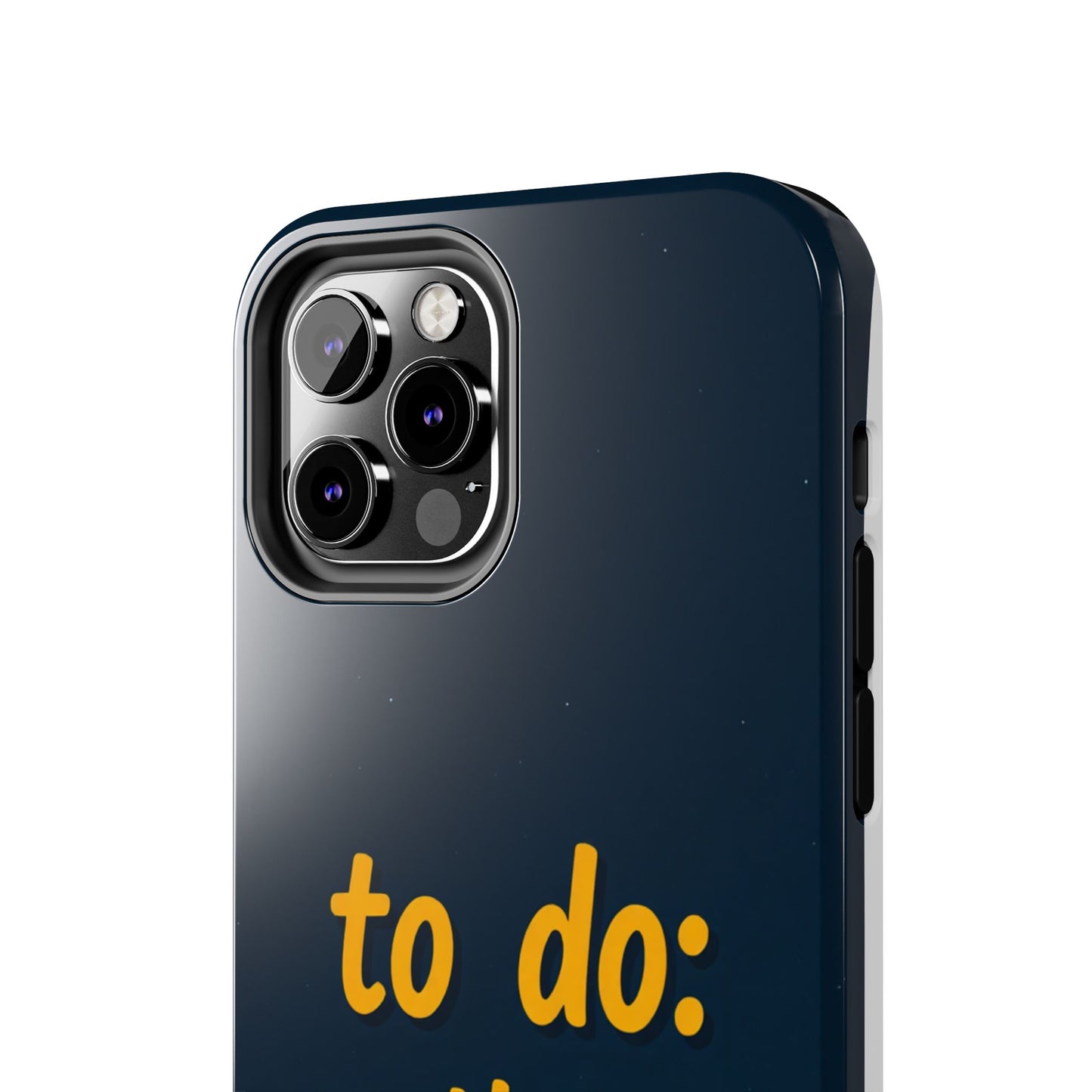 Funny Tough Phone Case - To Do: Nothing | Unique Gift for College Students, Lazy Days, Relaxation Motivation, Minimalist Phone Cover