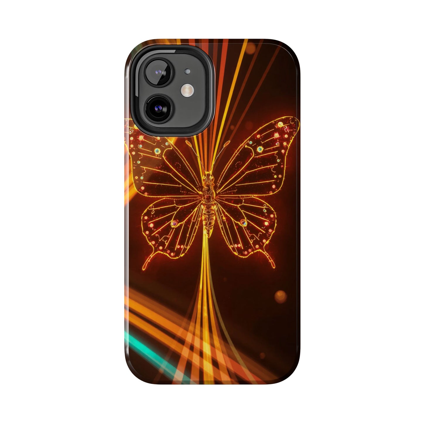 Elegant Butterfly Tough Phone Case - Stylish Protection for Nature Lovers