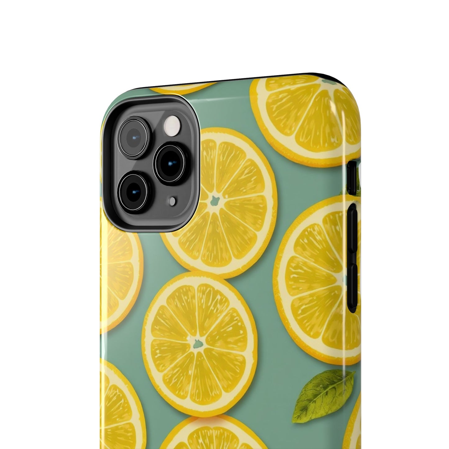 Tough Lemon Pattern Phone Case - Vibrant Citrus Design for Summer Vibes - for iPhone
