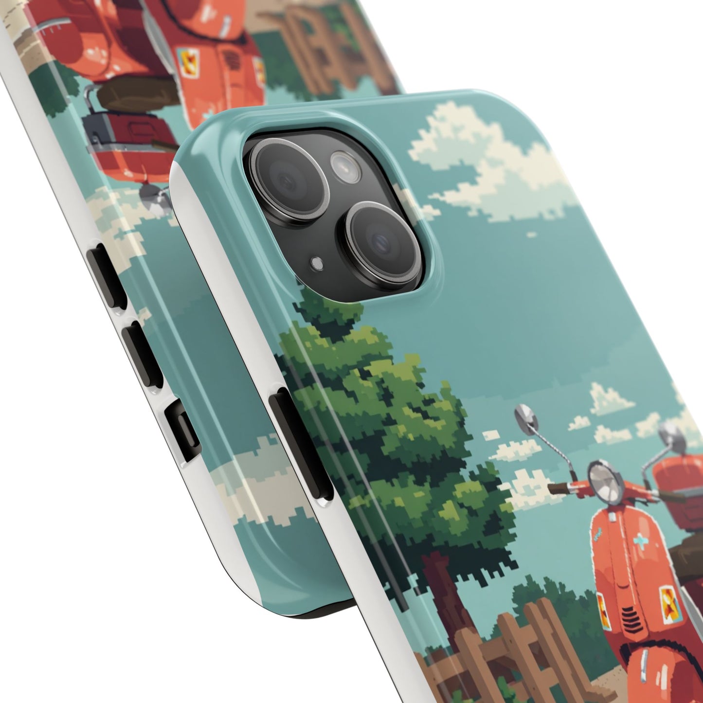Retro Scooter Phone Case - Tough & Stylish Protection