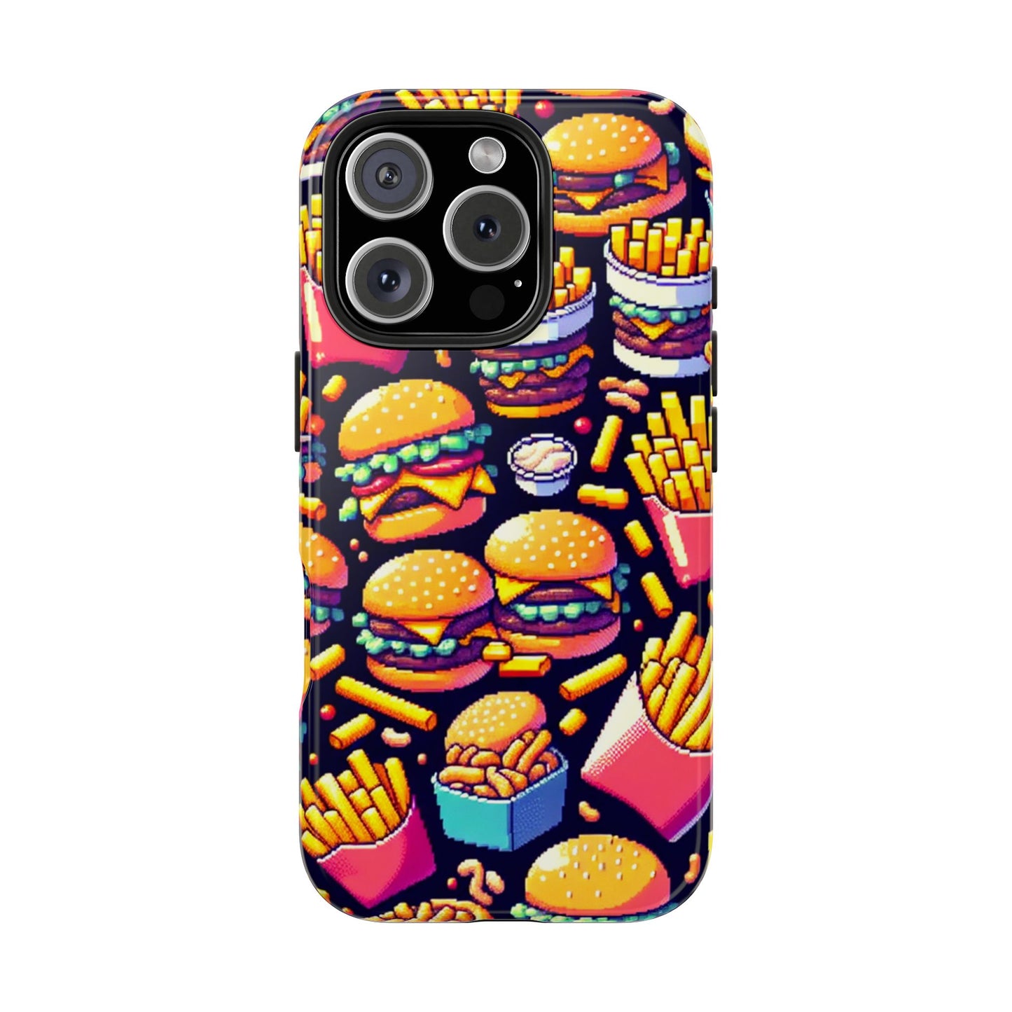 Retro Fast Food Phone Case - Tough and Durable - for iPhone
