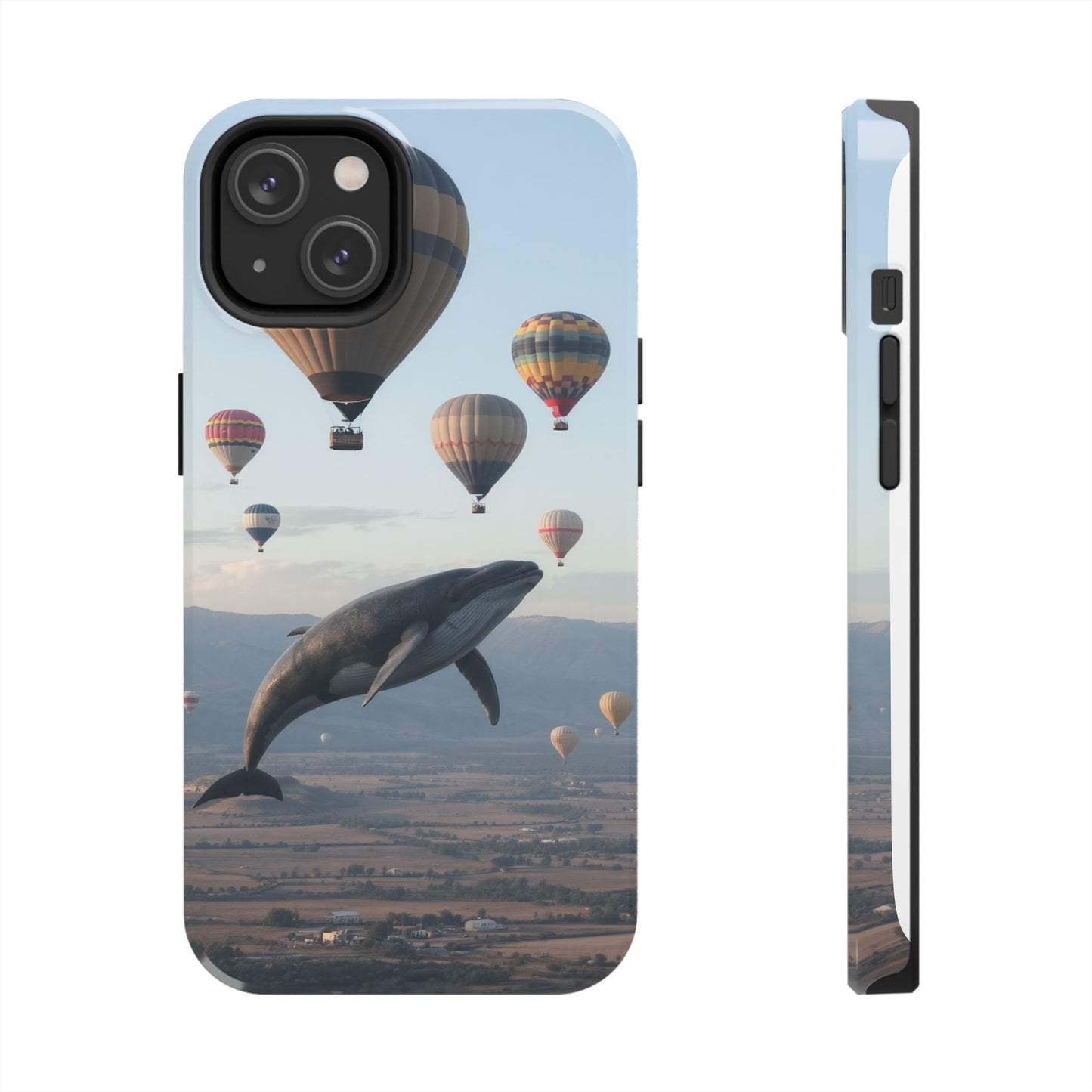 Whale Hot Air Balloon Tough Phone Case - Adventure & Nature Lovers