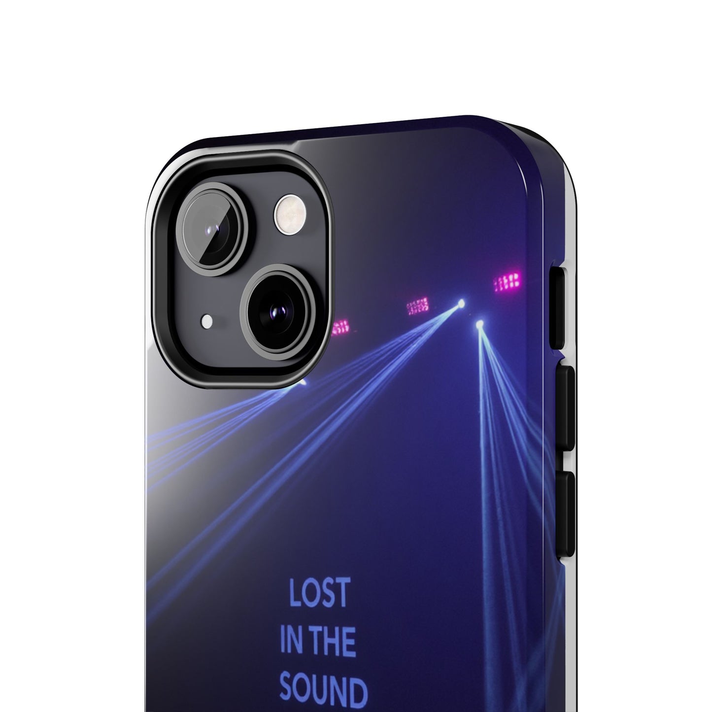 Vibrant Tough Phone Case - 'Lost in the Sound' Design for Music Lovers