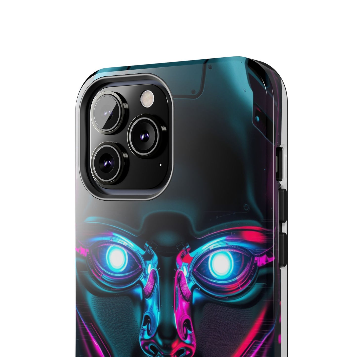 Futuristic Phone Case, Tough Phone Cover, Cyberpunk Style, Robot Design, Gift for Tech Lovers, Unique Phone Accessories
