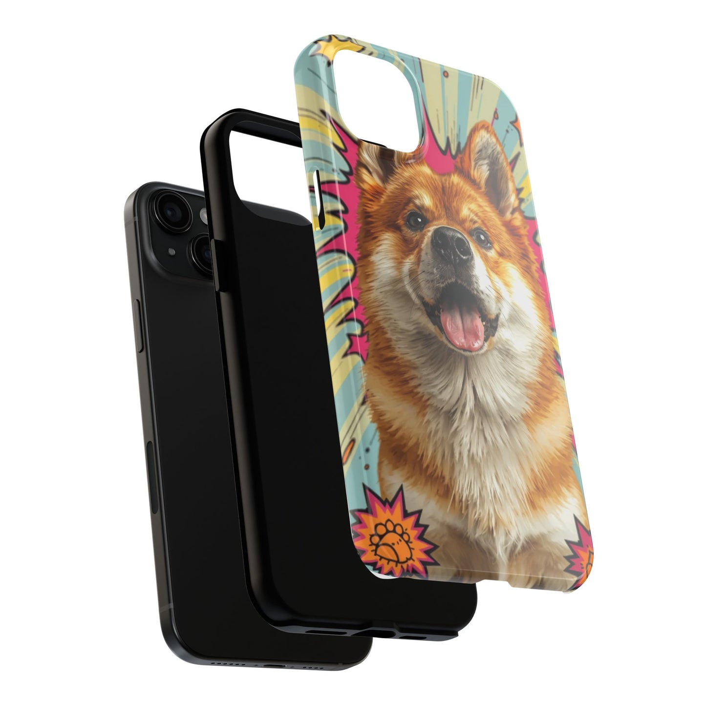 Playful Dog Tough Phone Case - Durable & Stylish Pet Lover Gift