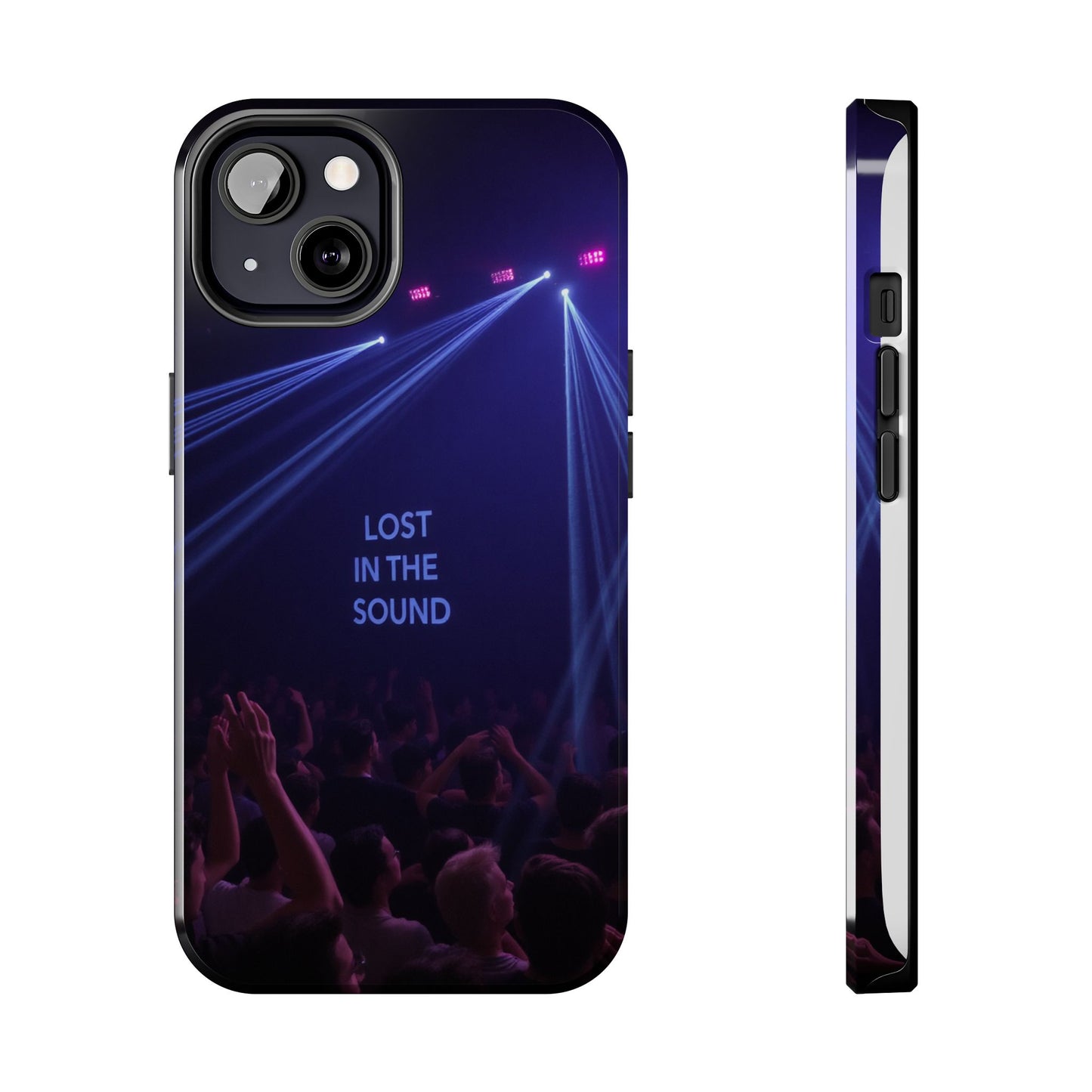 Vibrant Tough Phone Case - 'Lost in the Sound' Design for Music Lovers