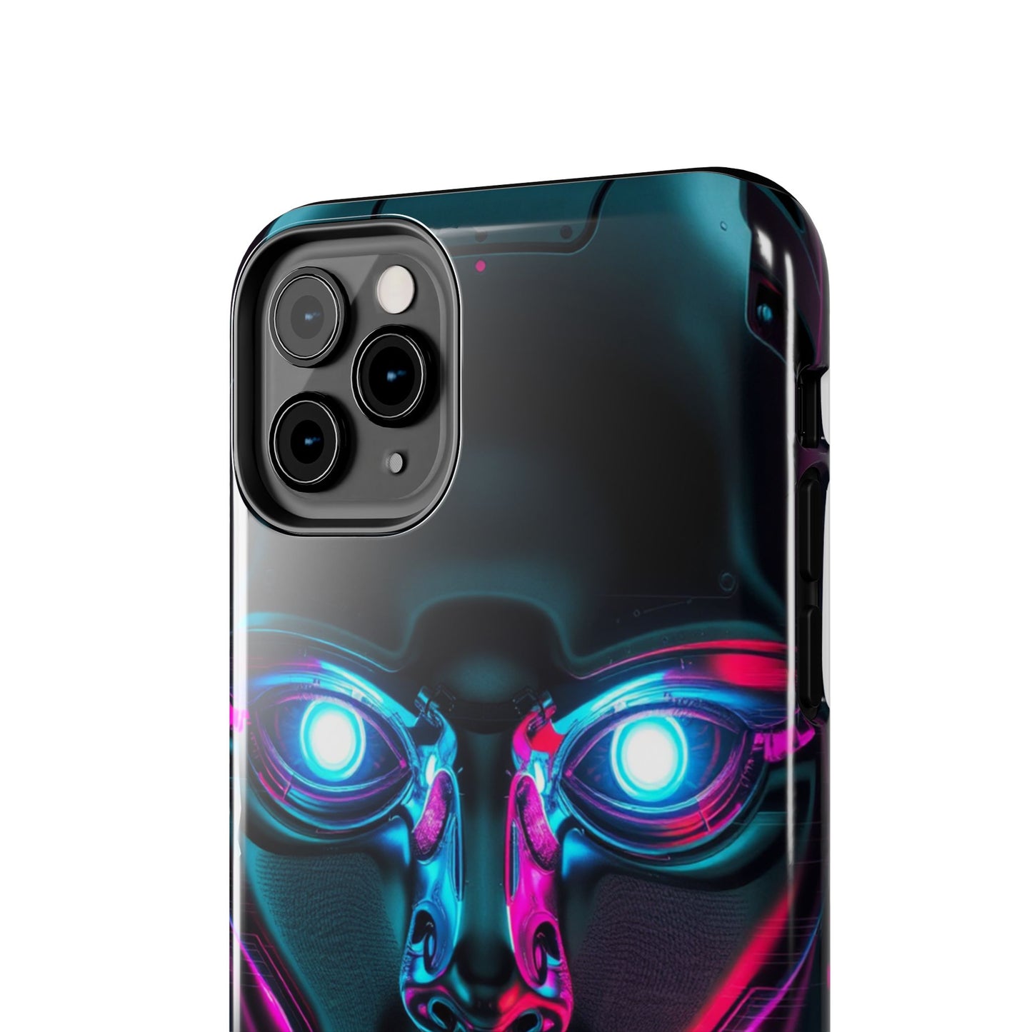 Futuristic Phone Case, Tough Phone Cover, Cyberpunk Style, Robot Design, Gift for Tech Lovers, Unique Phone Accessories