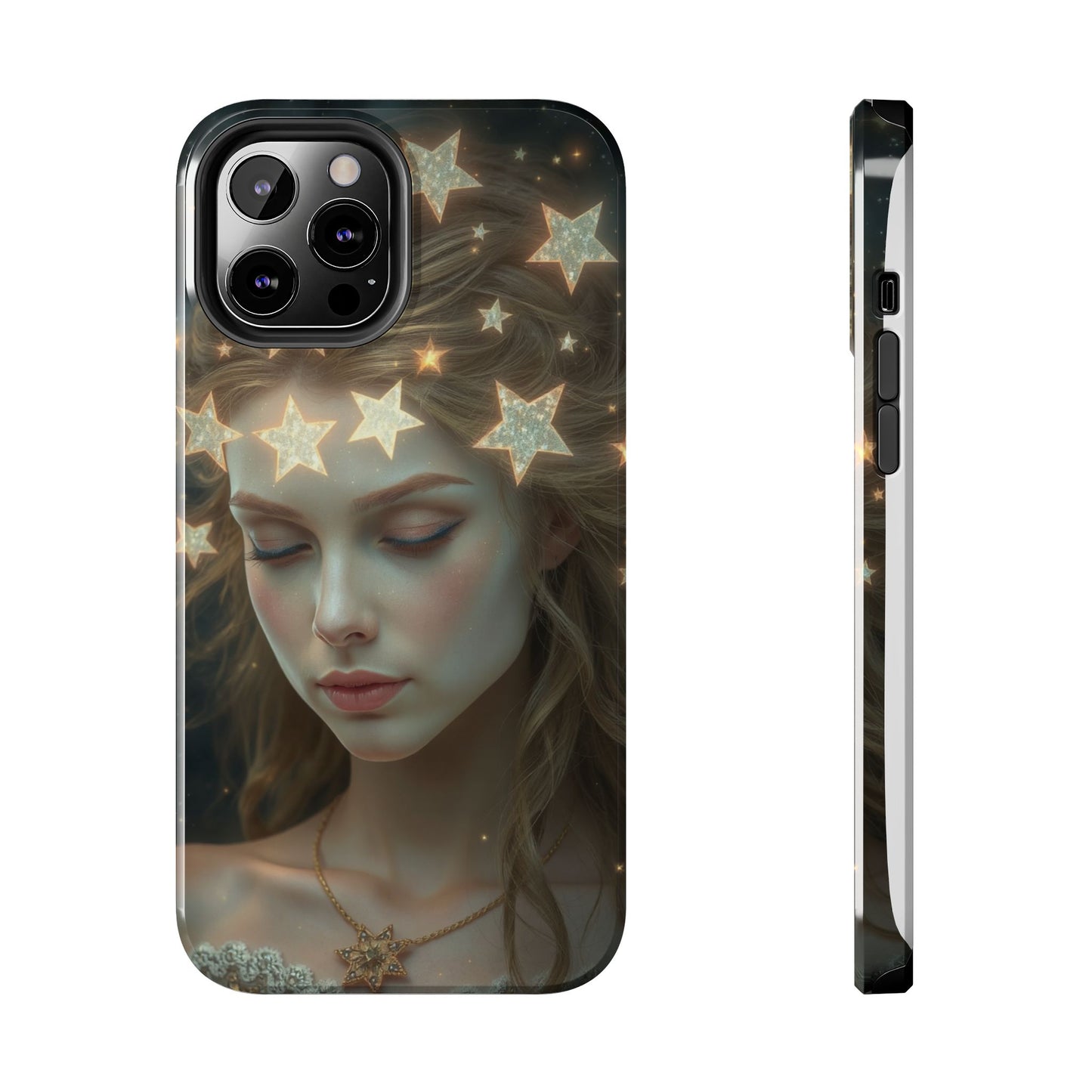Celestial Dream Tough Phone Case - Artistic Starry Design for Style Enthusiasts