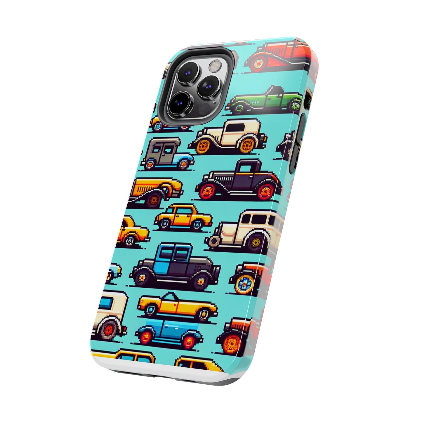 Retro Car Pixel Art Tough Phone Case - Durable & Stylish Protection - for iPhone