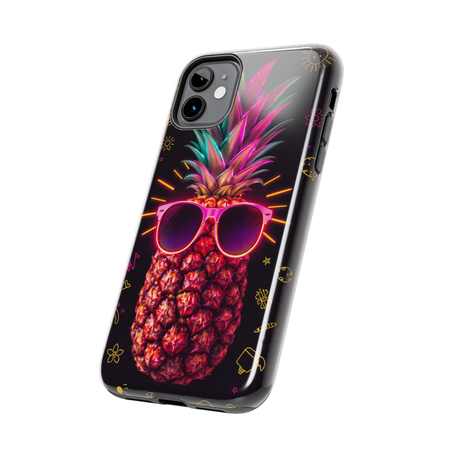 Tough Pineapple Phone Case - Cool, Vibrant Design Perfect for Summer Vibes