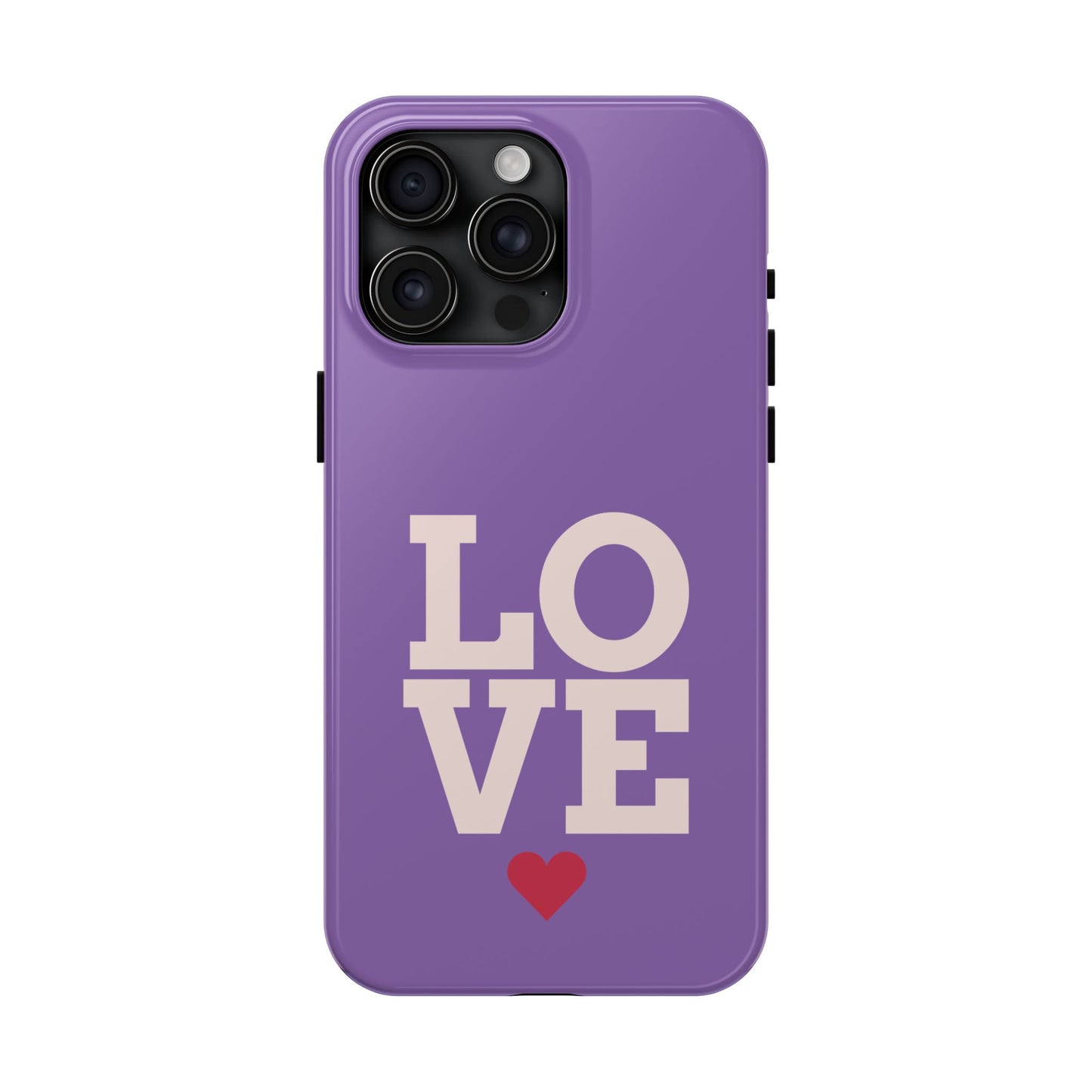Purple Love Phone Case - Durable & Stylish Tough Case - for iPhone