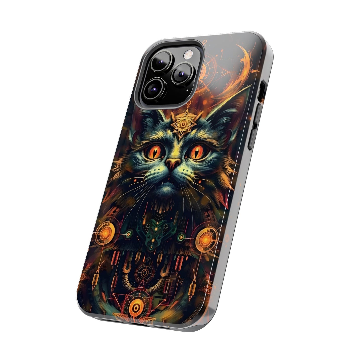 Mystical Cat Queen Tough Phone Case – Unique Protection for Cat Lovers - for iPhone