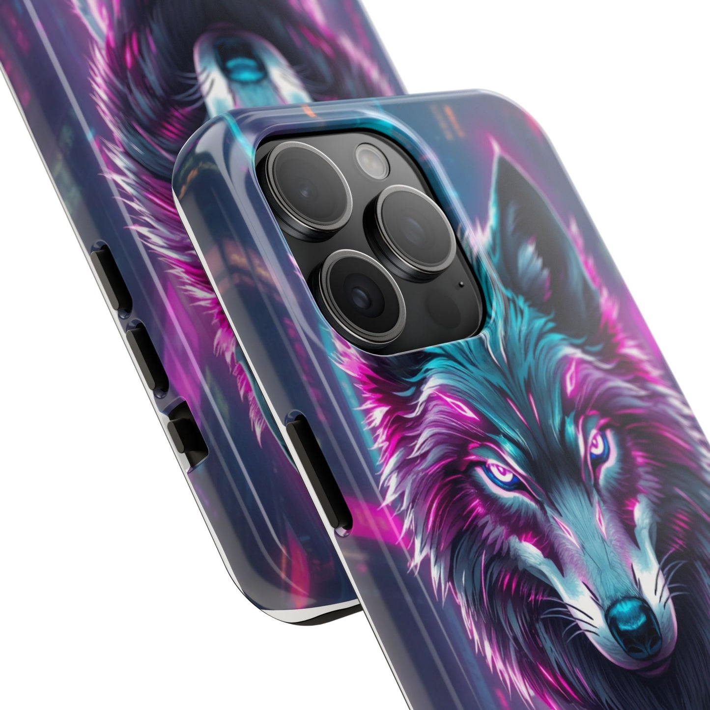 Fierce Wolf Phone Case - Tough & Vibrant Design for Animal Lovers