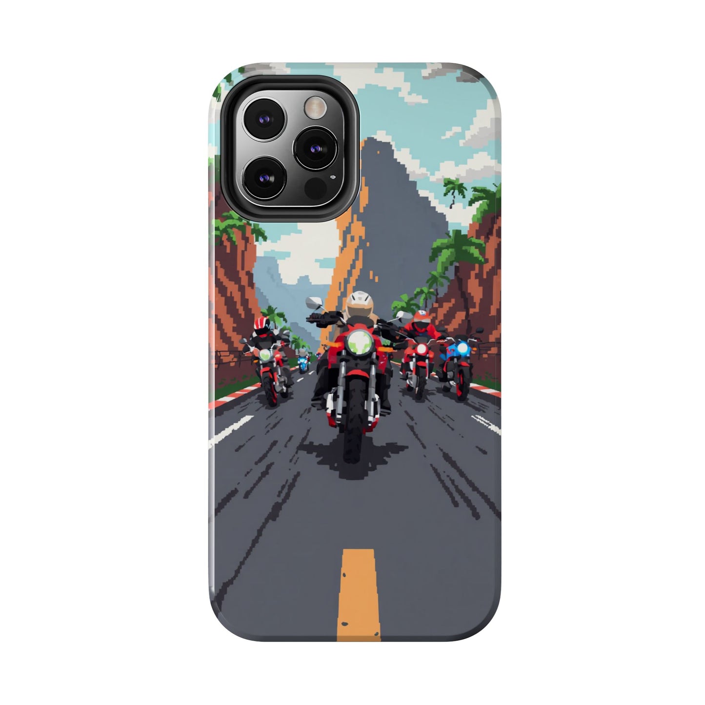Retro Biker Tough Phone Case - Perfect for Motorcycle Lovers