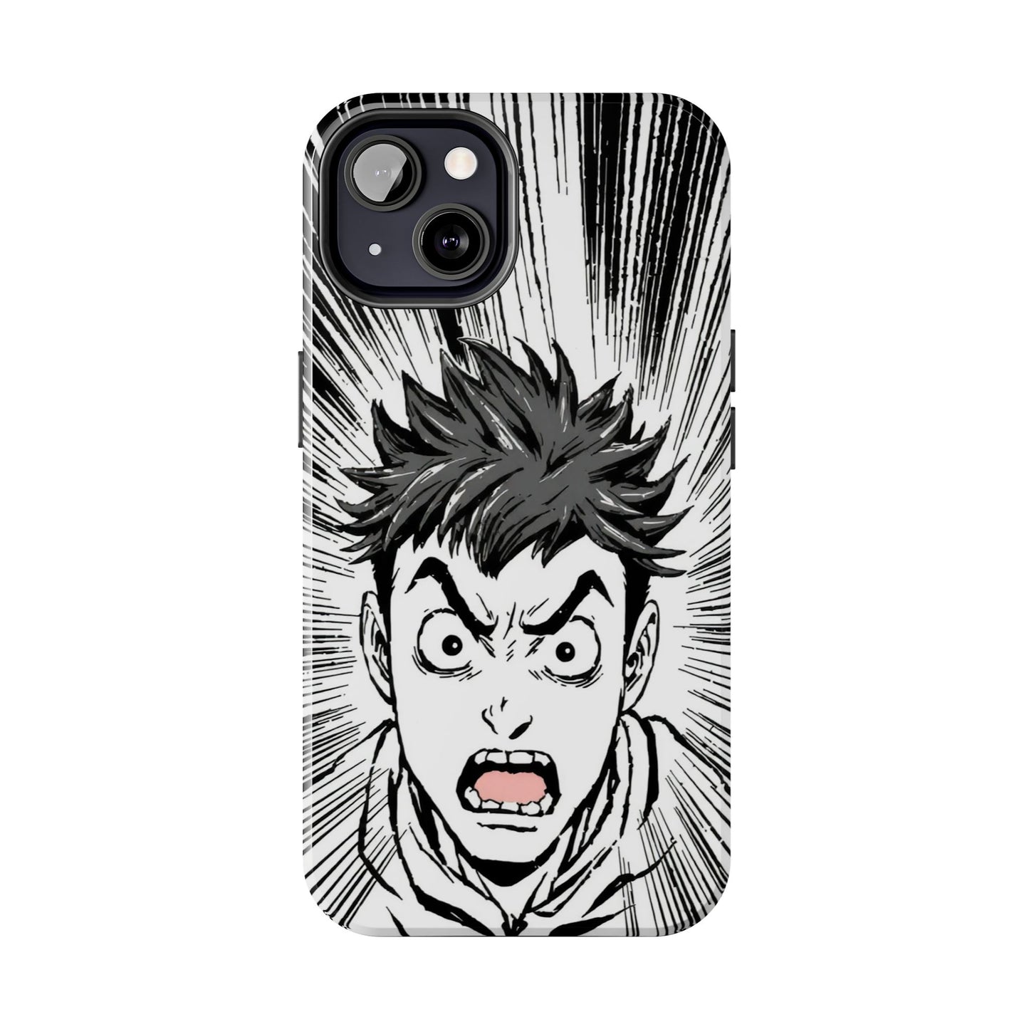 Intense Graphic Phone Case - Tough Design for Anime Fans