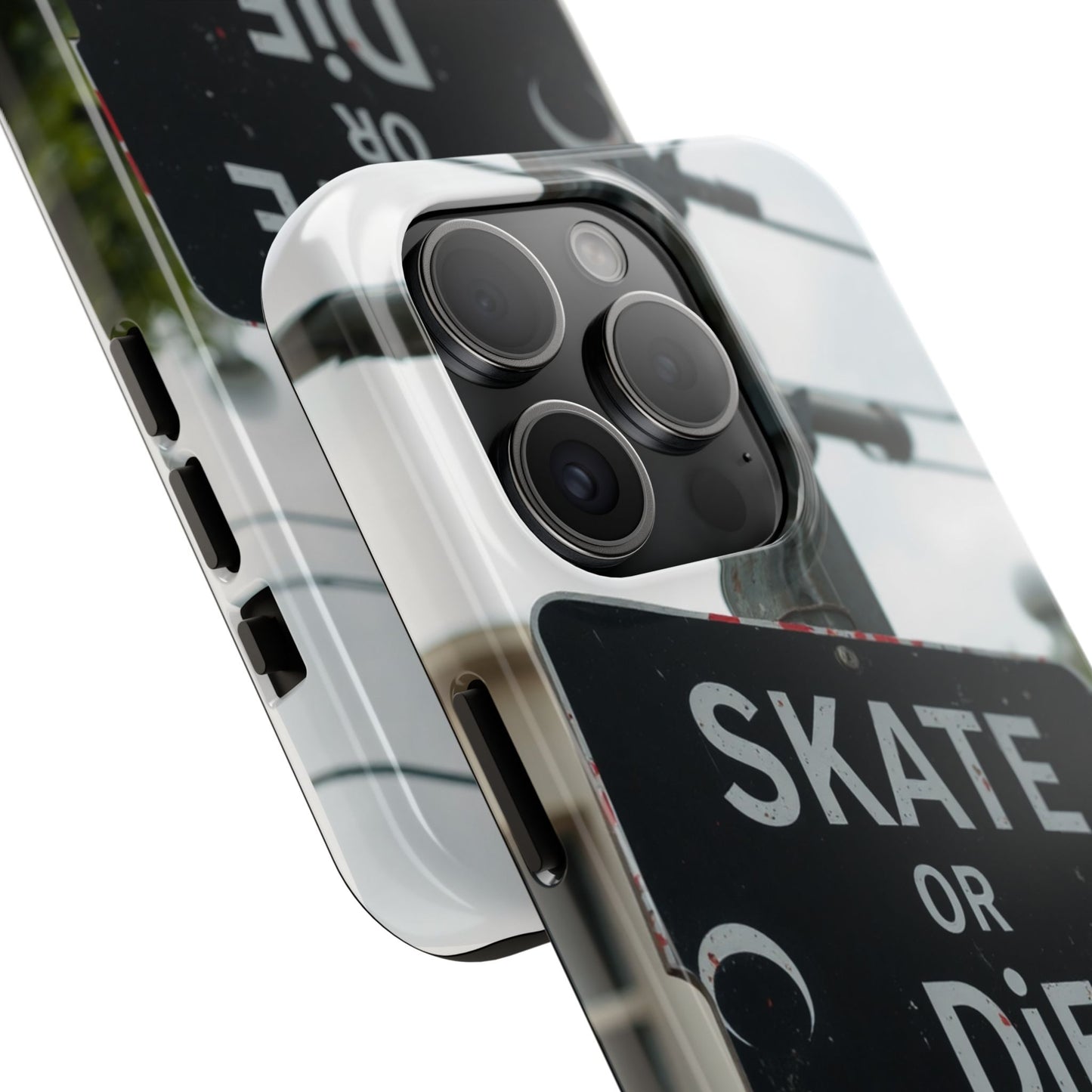 Black Sign Skate or Die Design - Tough Phone Case for iPhone