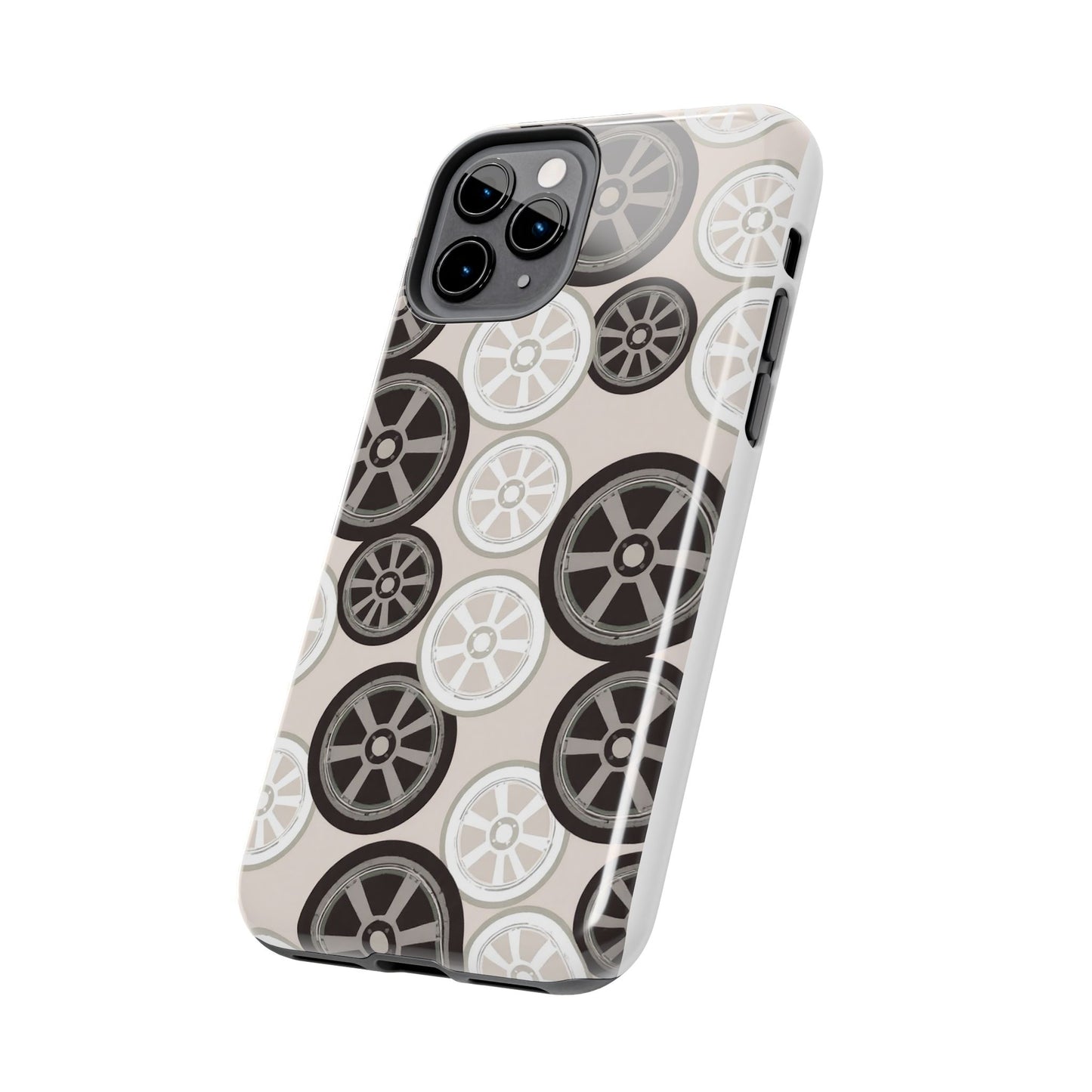 Racing Wheel Design Tough Phone Case – Durable Protection for Automotive Enthusiasts
